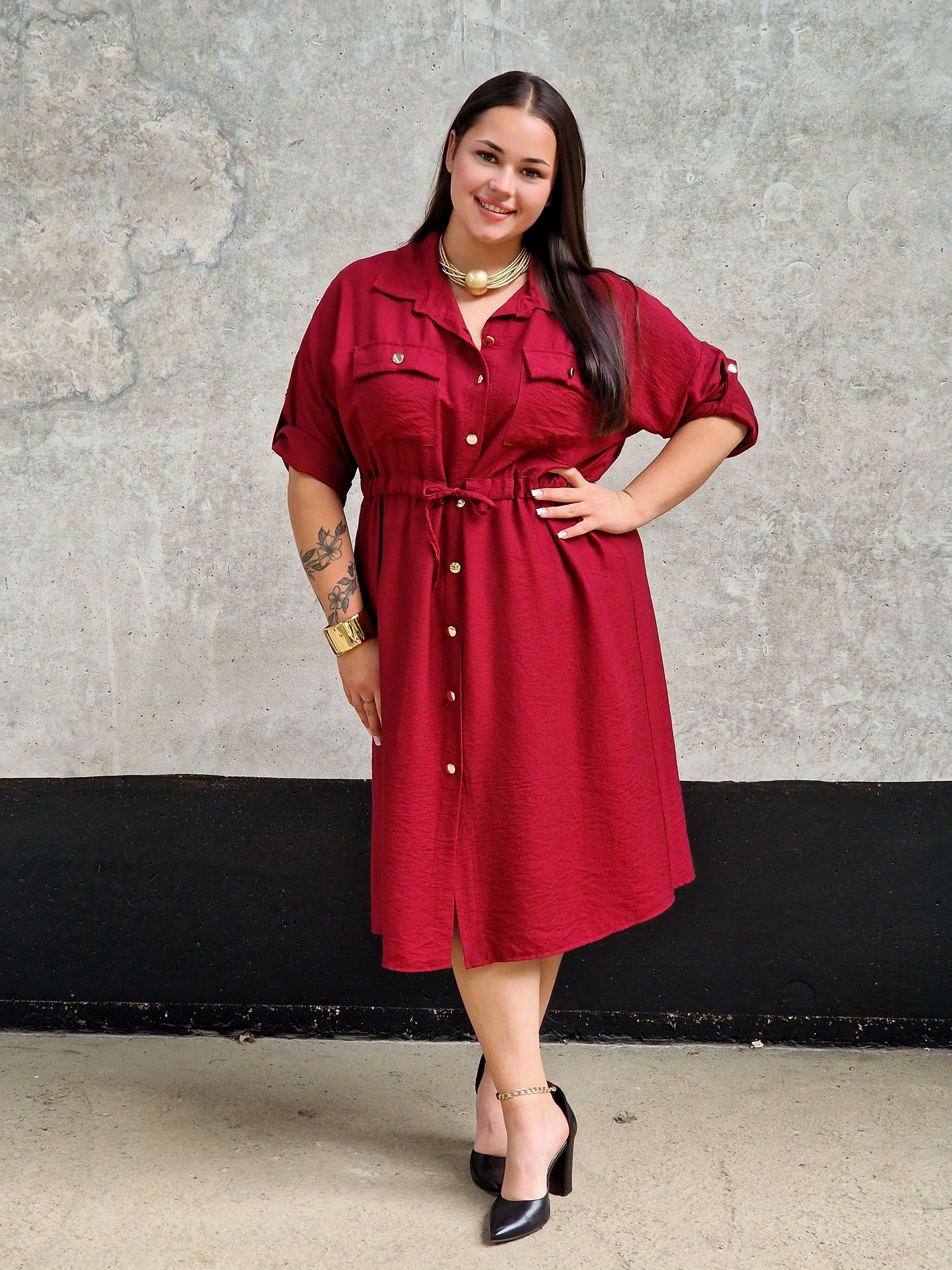 Sukienka koszulowa Stylowa XL