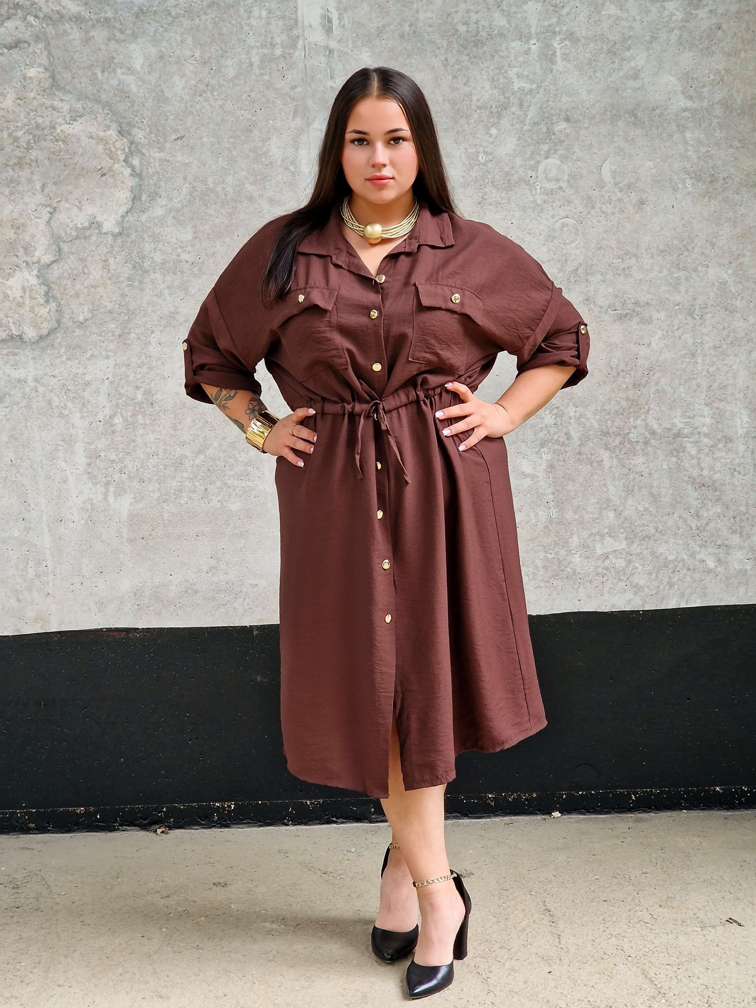 Sukienka koszulowa Stylowa XL