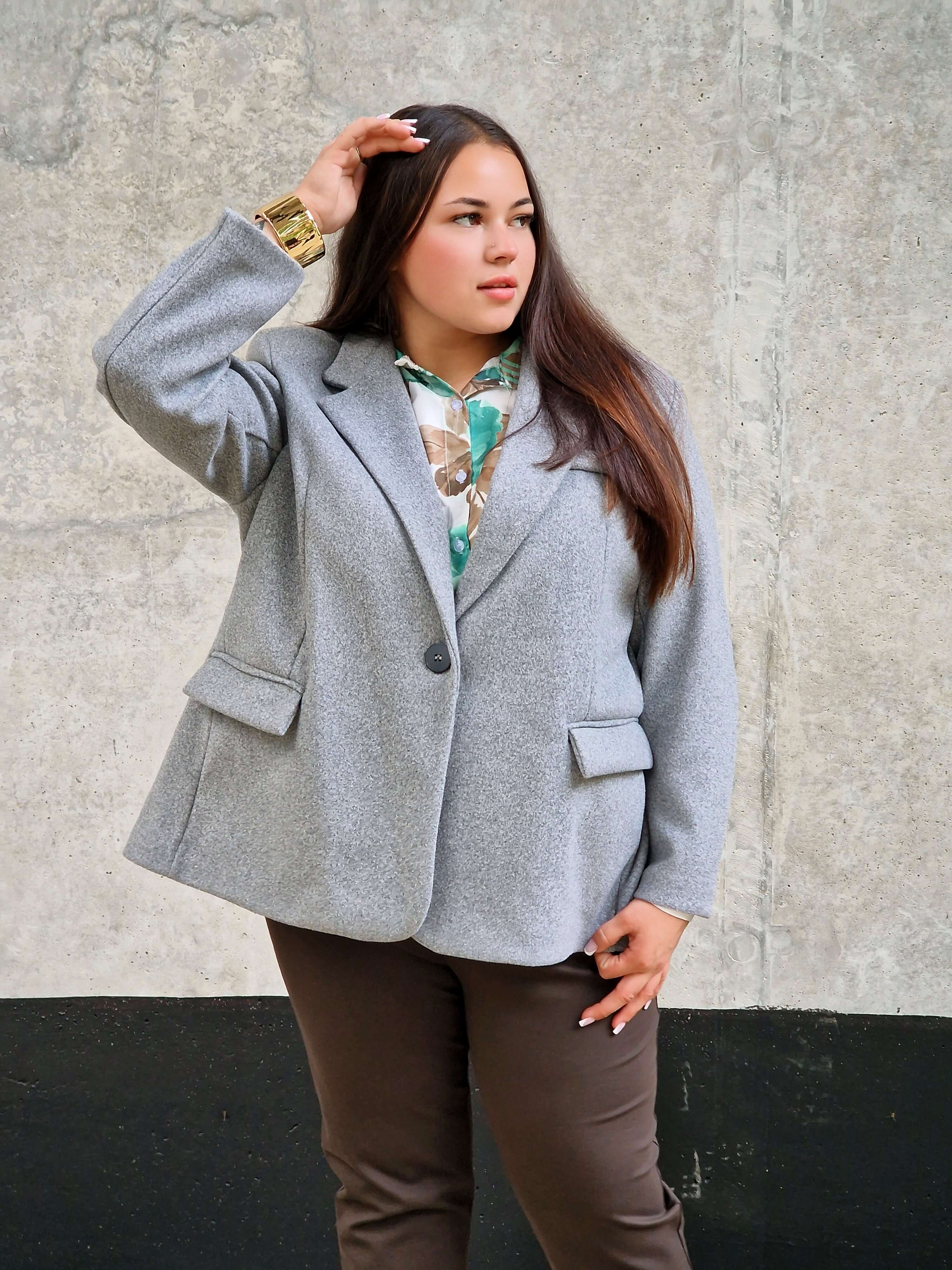 Klasyczna marynarka oversize Stylowa XL