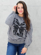 Bluza z haftowaną aplikacją Stylowa XL