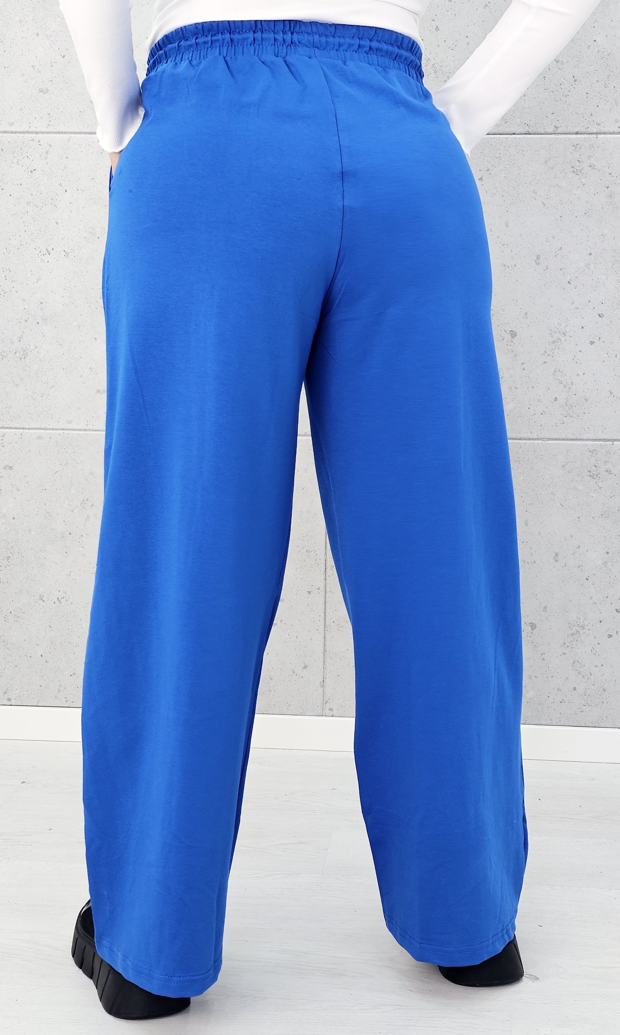 Bawełniane spodnie wide leg Stylowa XL