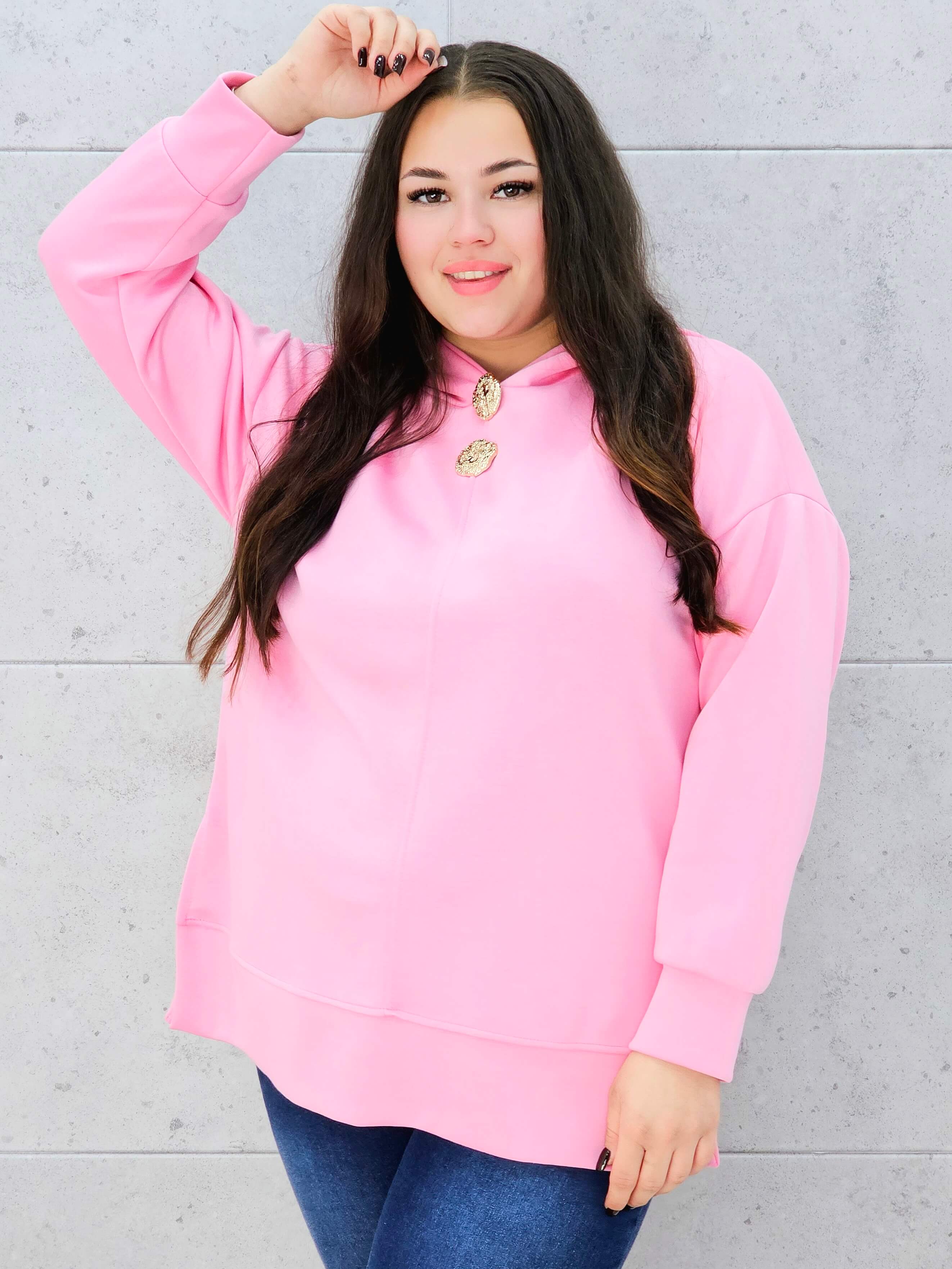 Bluza z kapturem o maślanej miękkości Stylowa XL