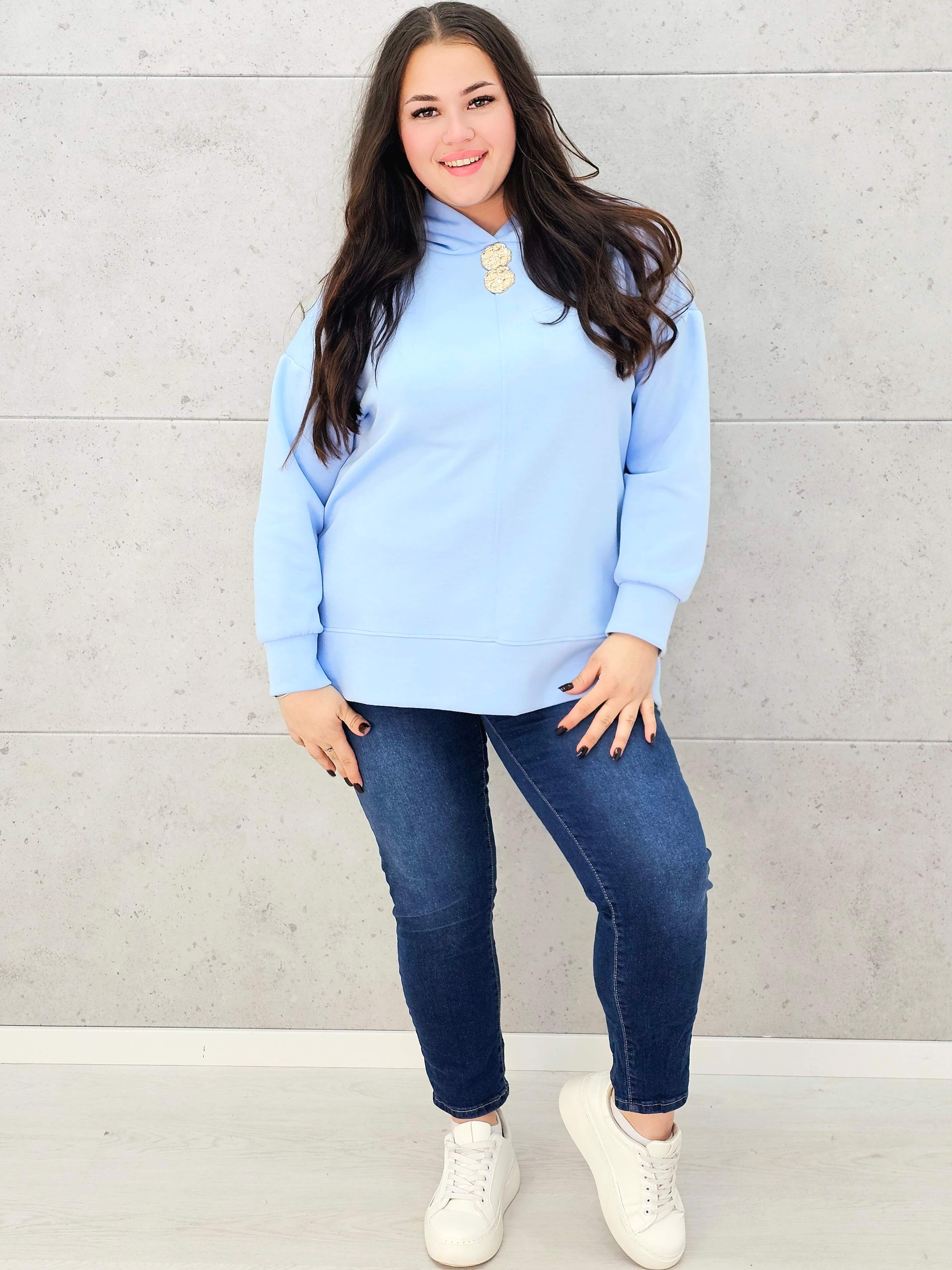 Bluza z kapturem o maślanej miękkości Stylowa XL