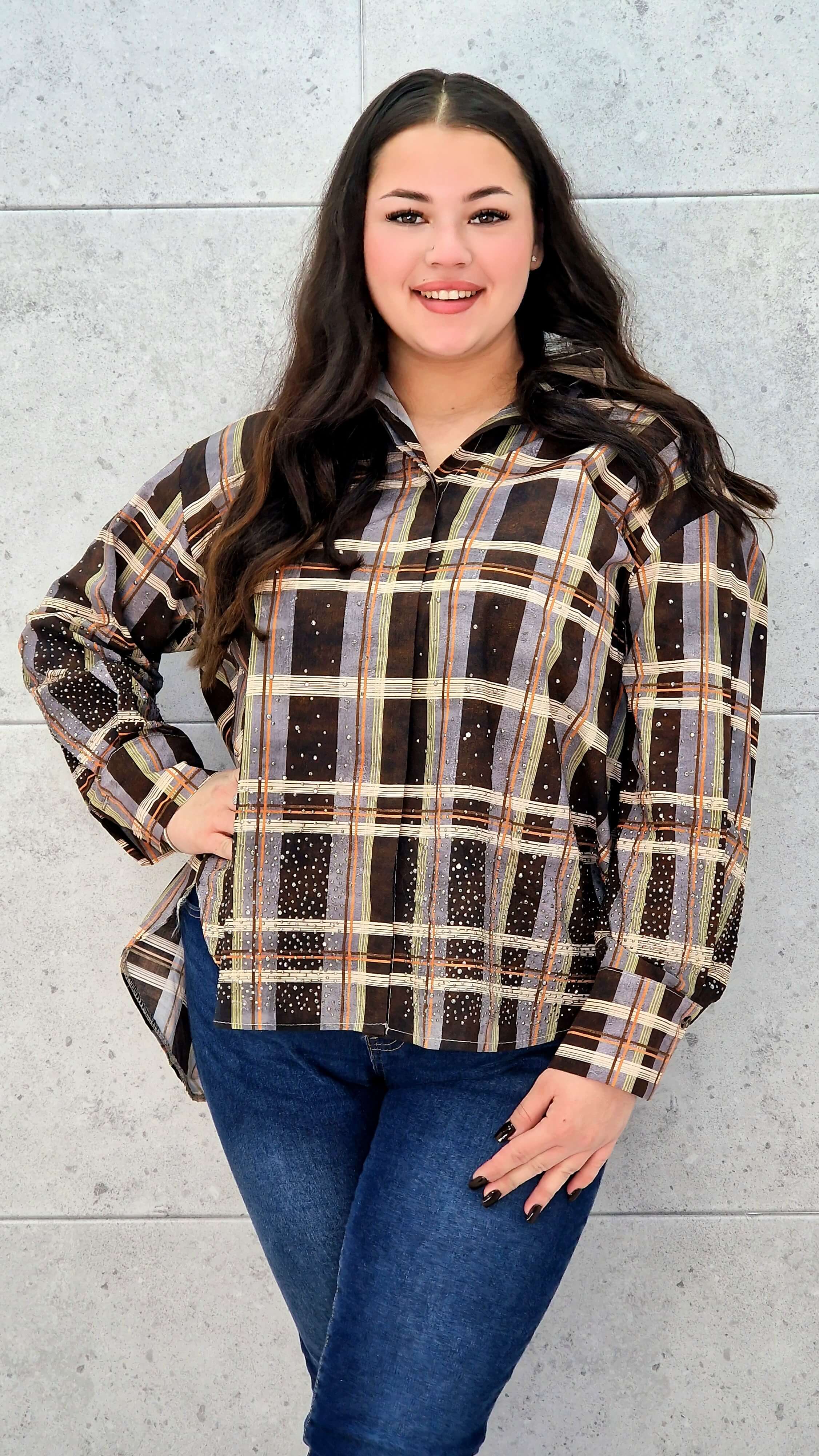 Koszula plus size w kratę – elegancja i komfort na co dzień Stylowa XL