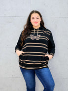 Bluza z kapturem i motywem motyla Stylowa XL