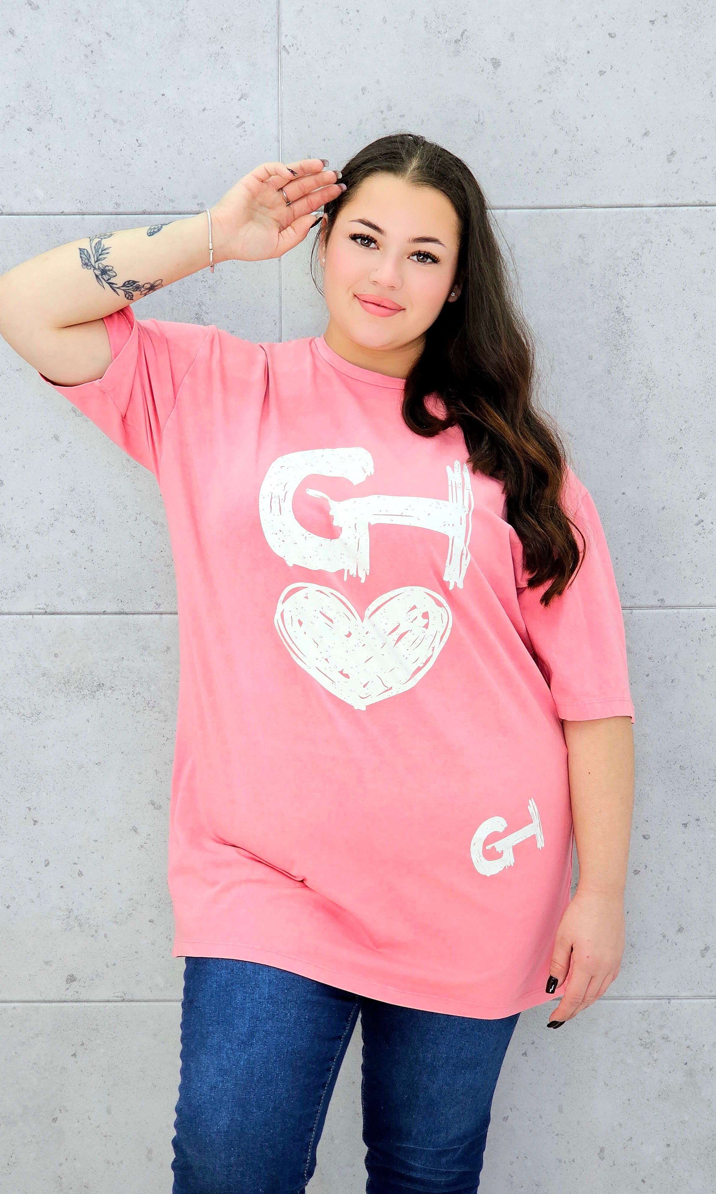 Wyjątkowa Bluzka z Artystycznym Nadrukiem - w 4 kolorach Stylowa XL