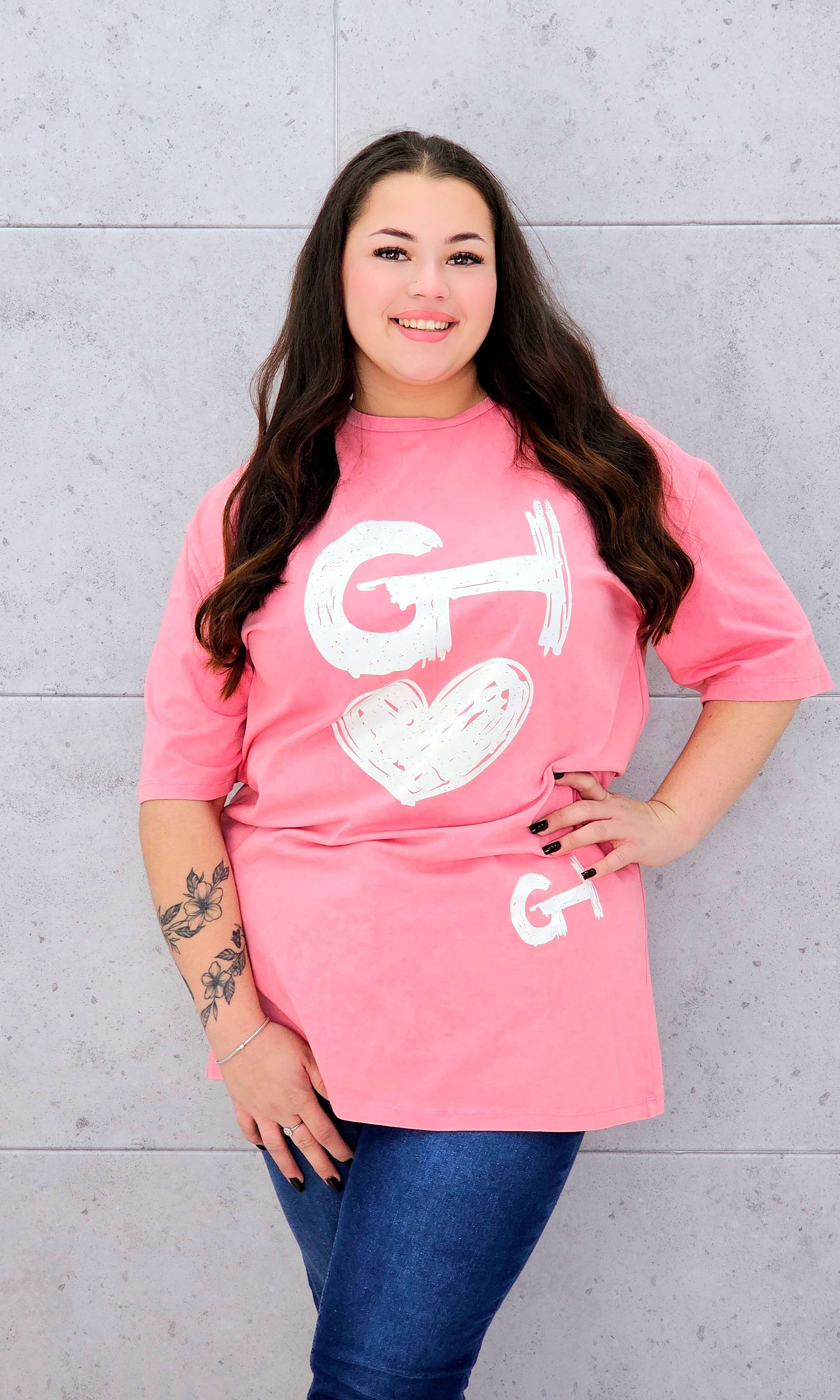 Wyjątkowa Bluzka z Artystycznym Nadrukiem - w 4 kolorach Stylowa XL