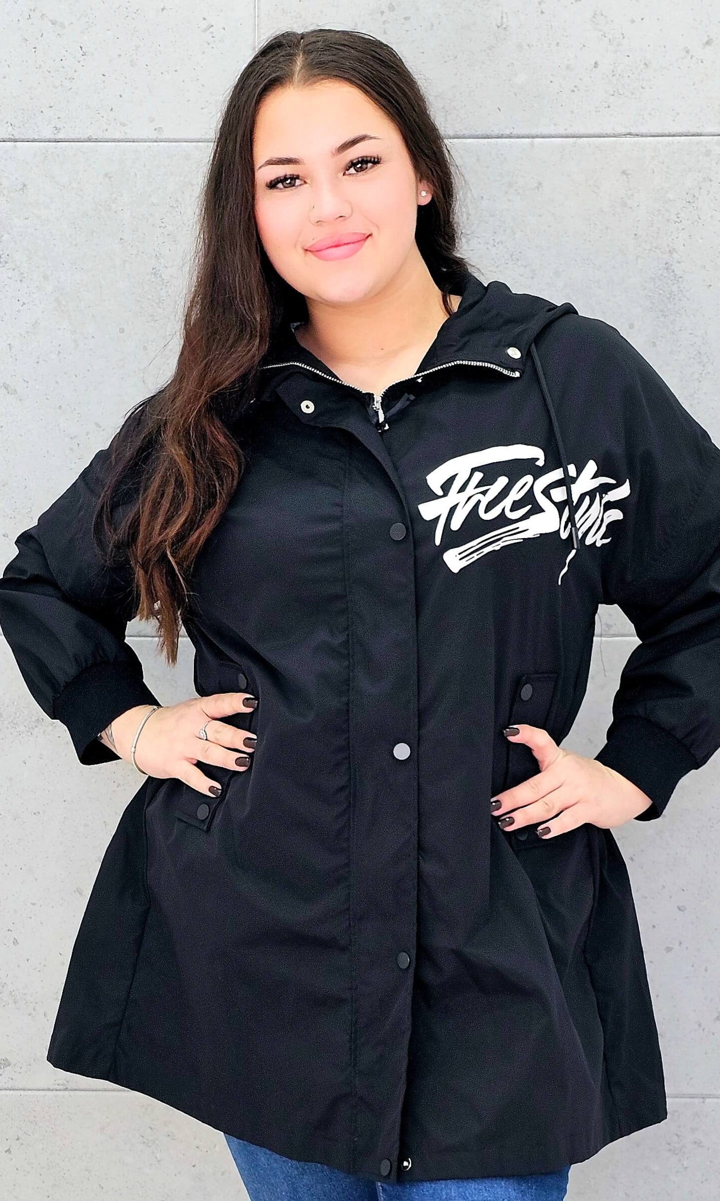 Kurtka z nadrukiem freestyle Stylowa XL