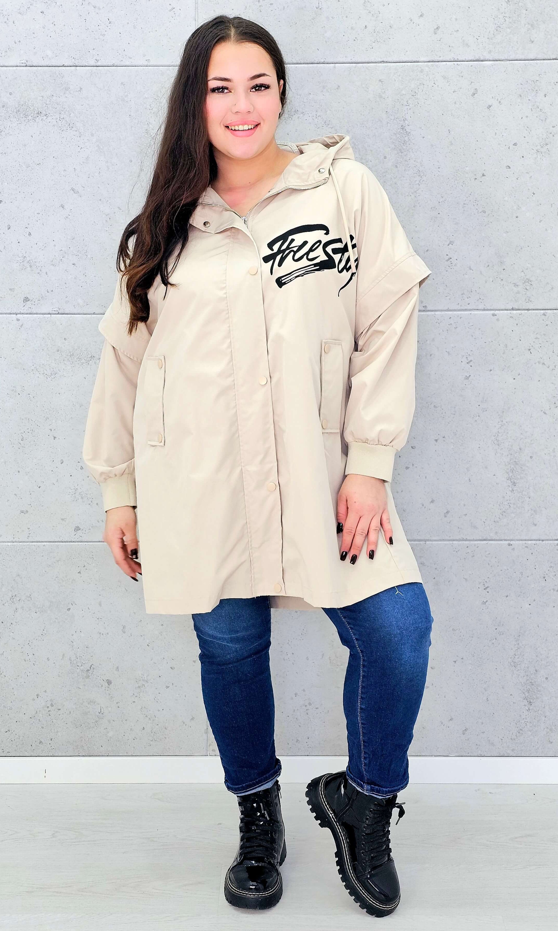 Kurtka z nadrukiem freestyle Stylowa XL