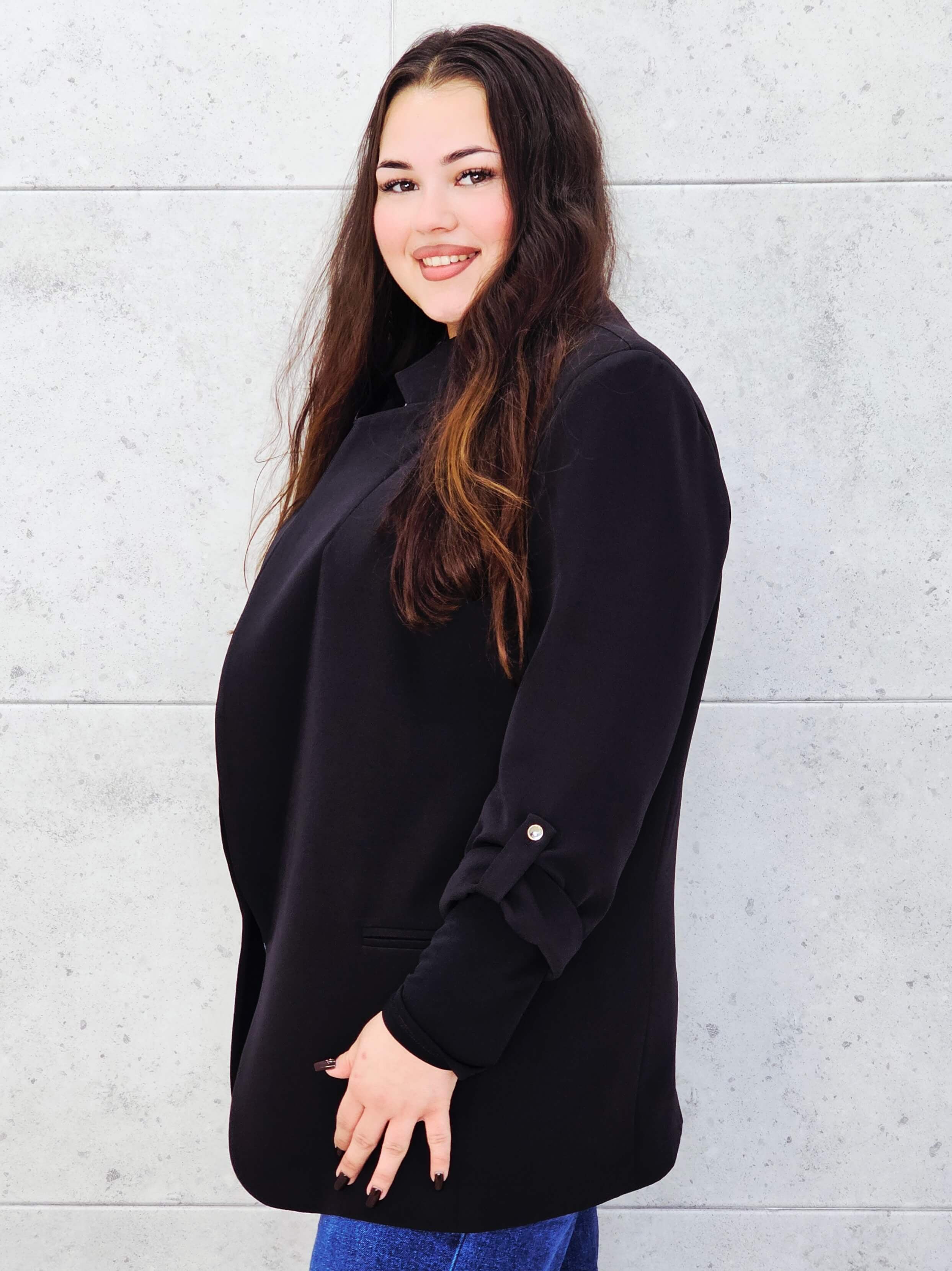 Marynarka czarna bokiem