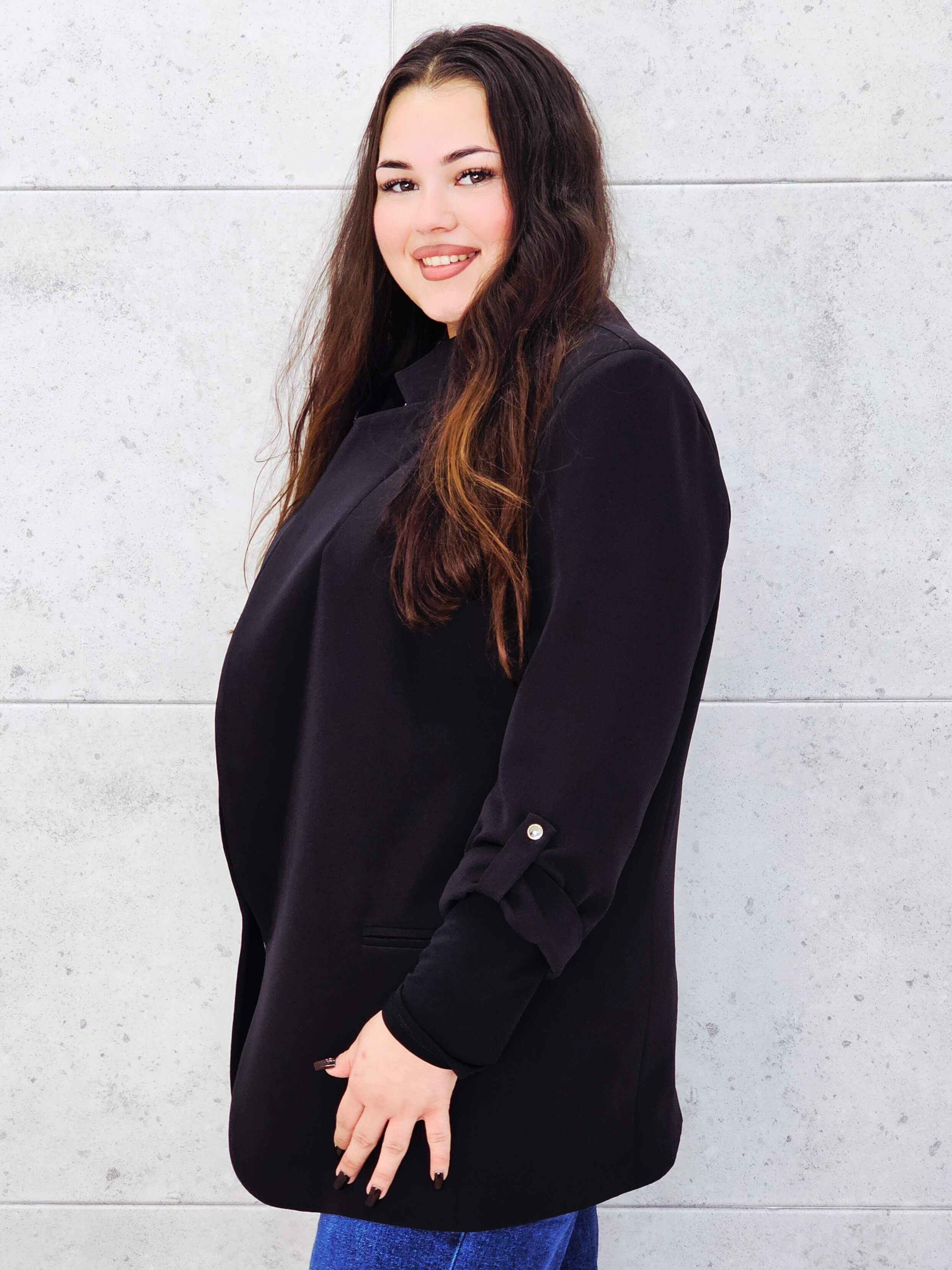 Marynarka czarna bokiem