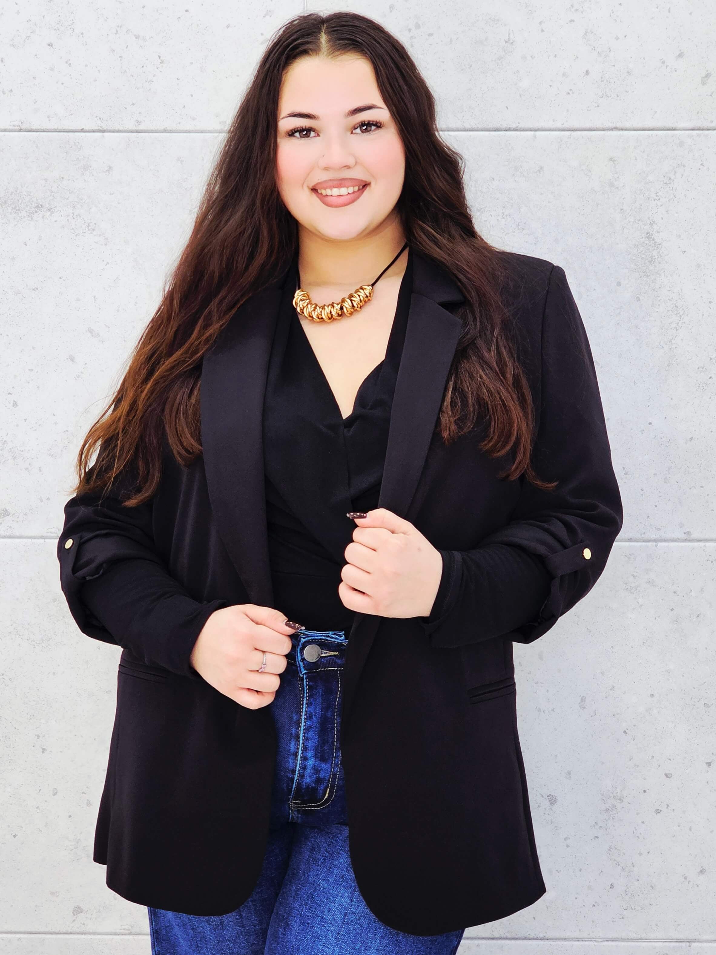 Marynarka czarna przód