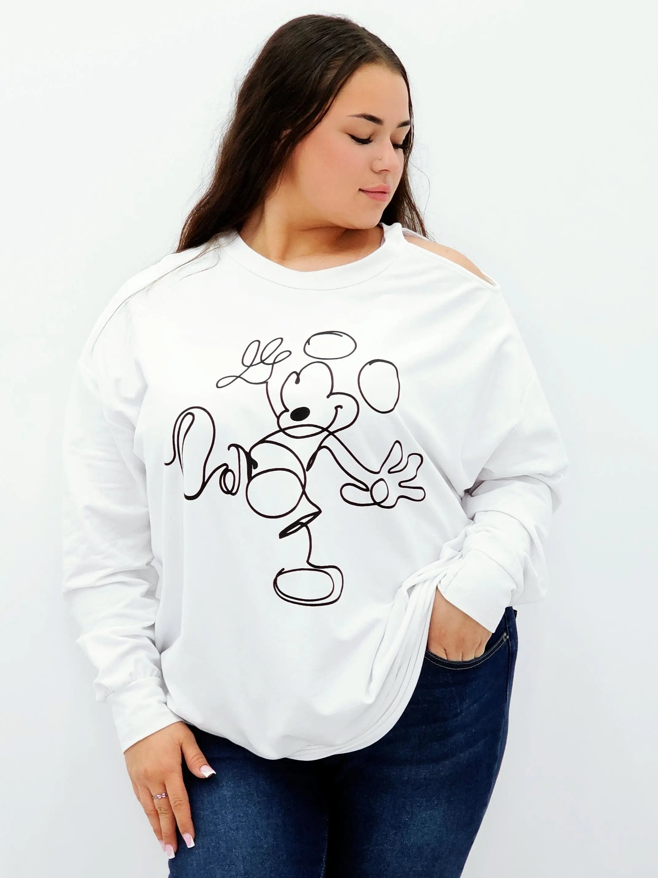 Bluza Damska z Nadrukiem Stylowa XL