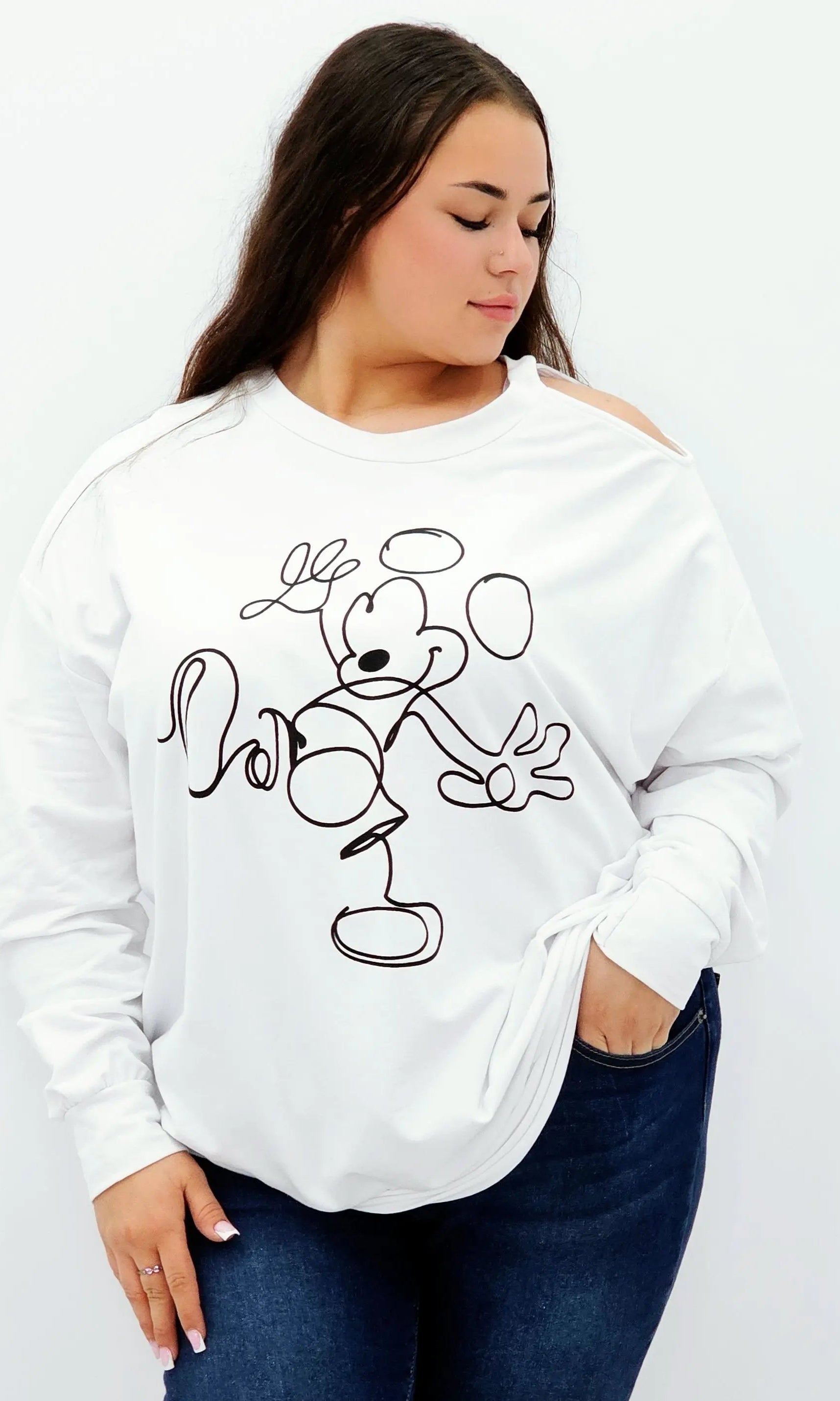 Bluza Damska z Nadrukiem Stylowa XL