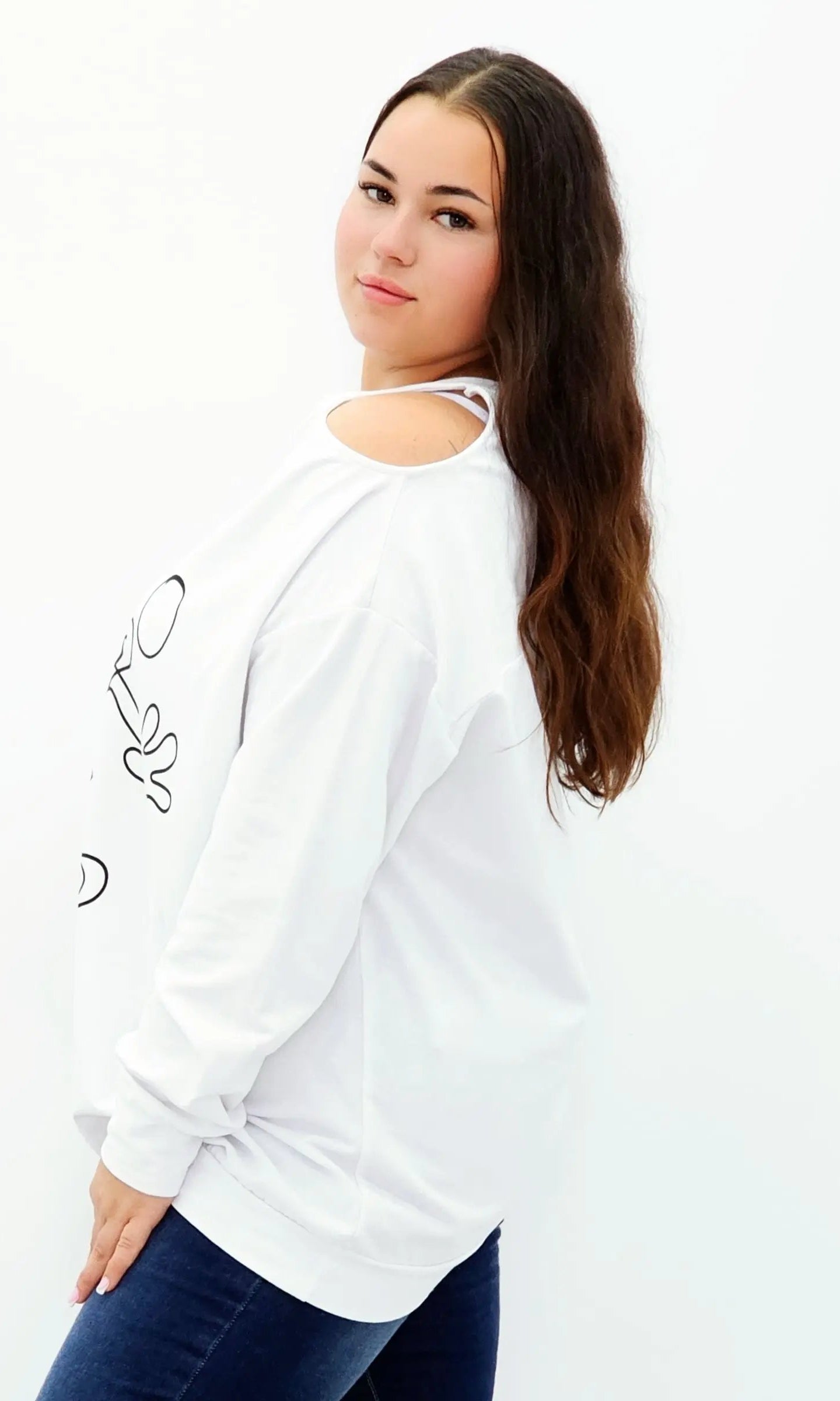 Bluza Damska z Nadrukiem Stylowa XL