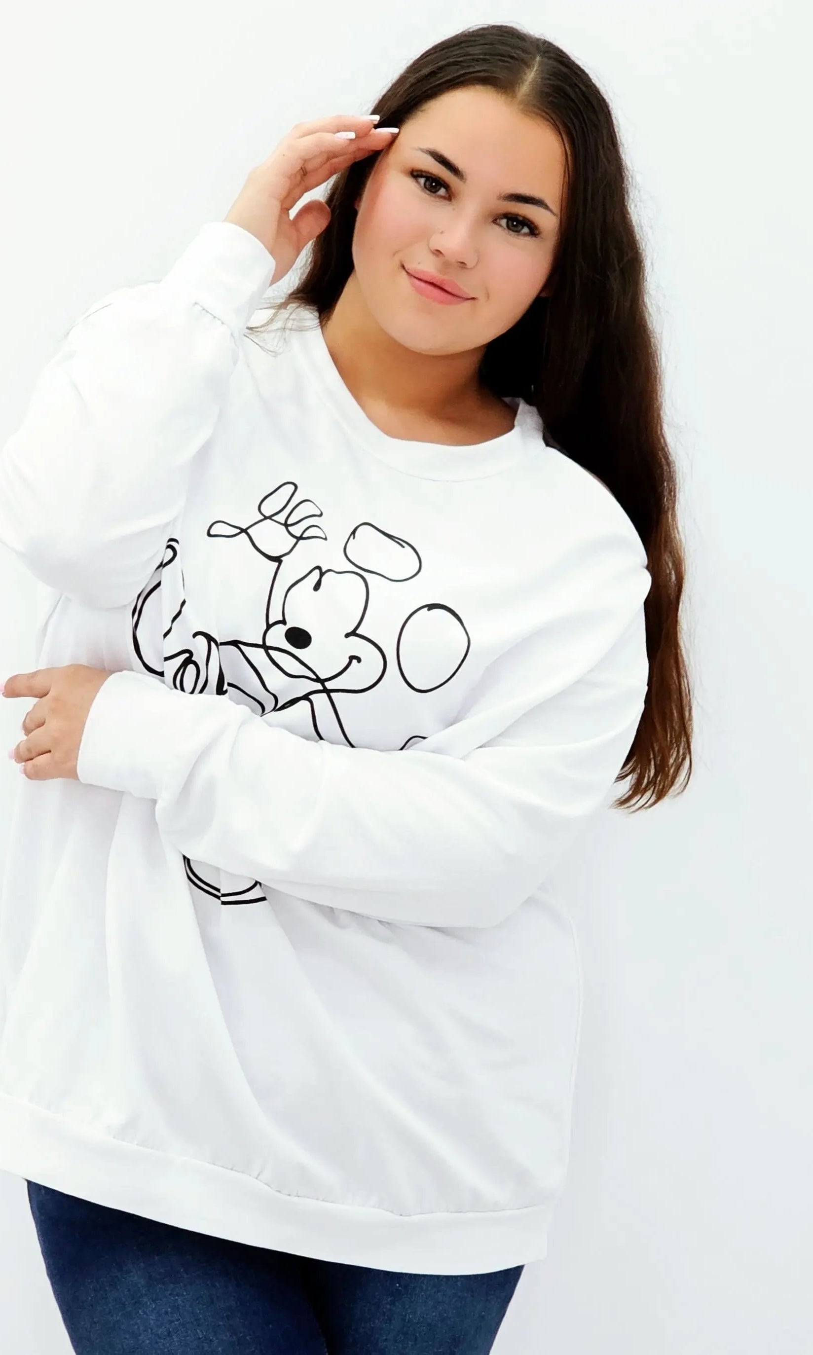 Bluza Damska z Nadrukiem Stylowa XL