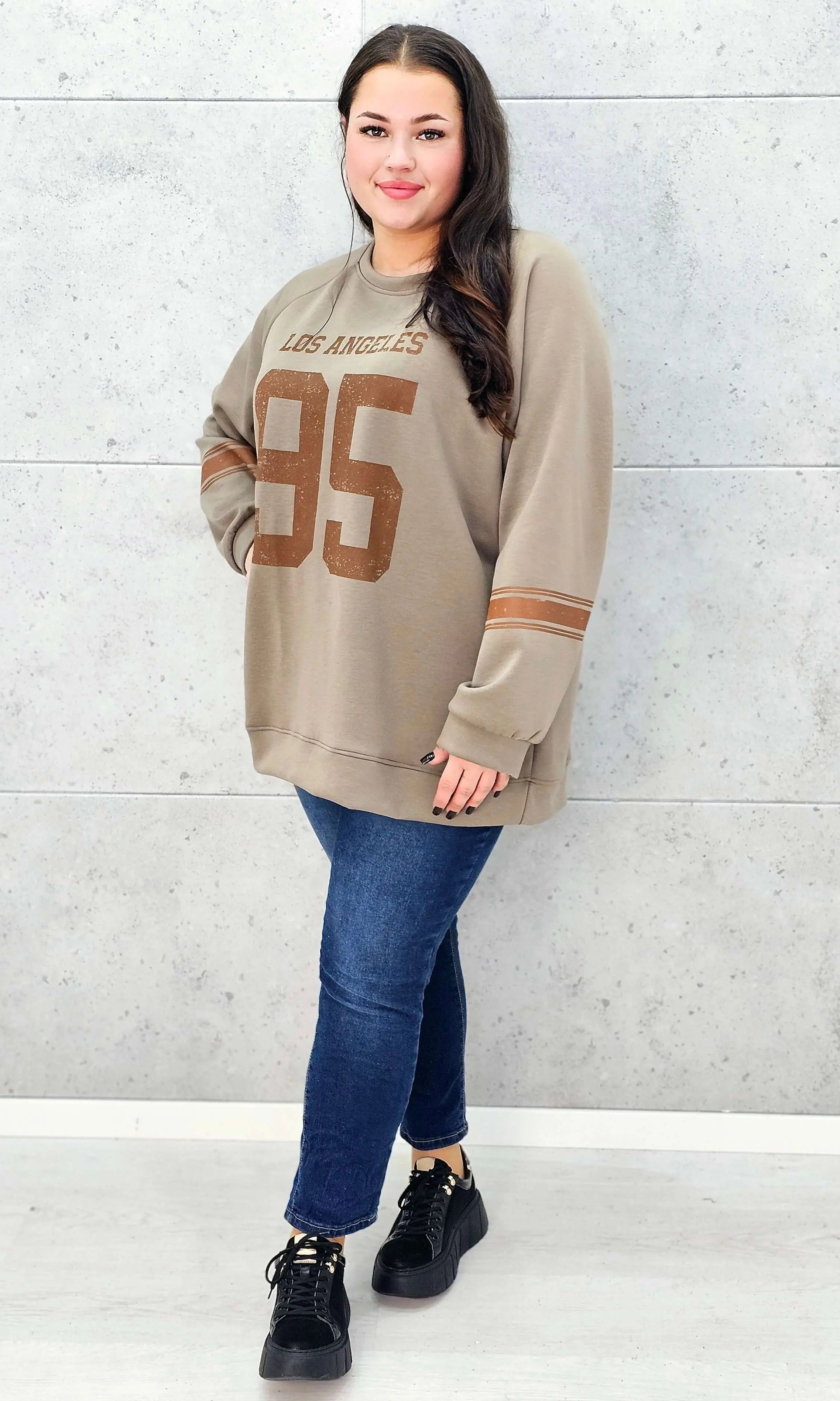 Bluza Plus Size oversize XXL Stylowa XL