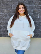 Bluza oversize z nadrukiem Stylowa XL