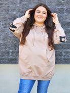 Bluza oversize z nadrukiem Stylowa XL