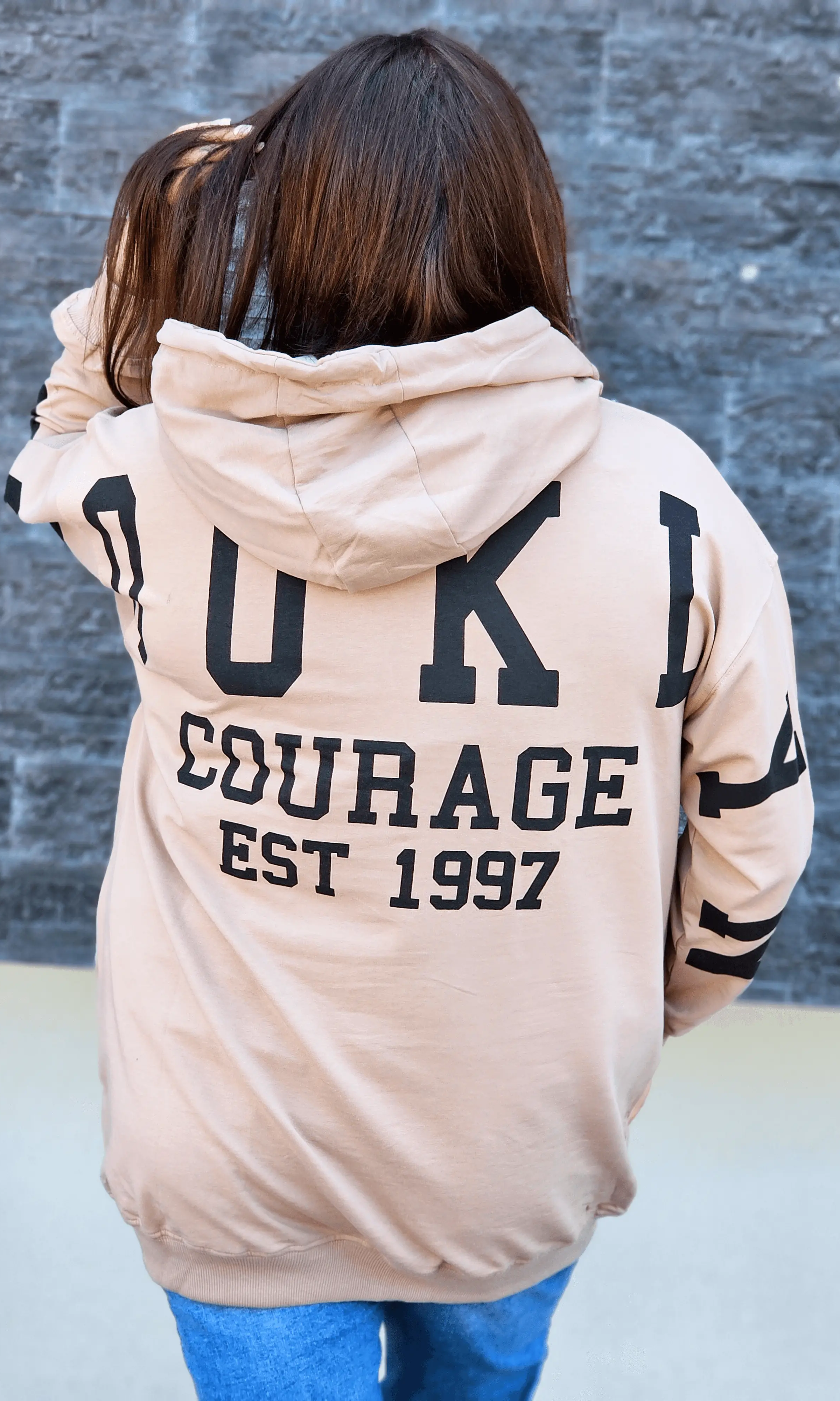 Bluza oversize z nadrukiem Stylowa XL