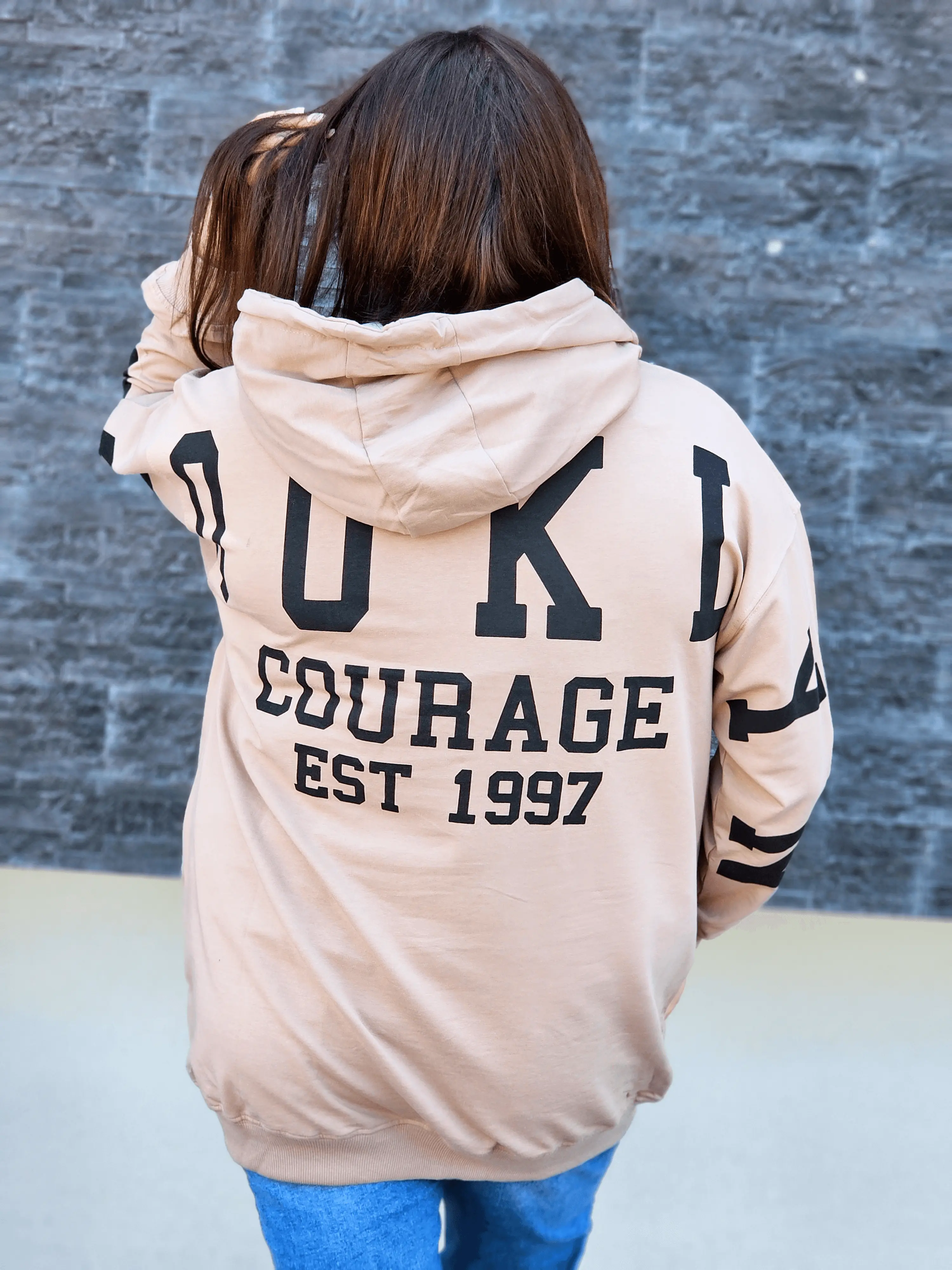 Bluza oversize z nadrukiem Stylowa XL