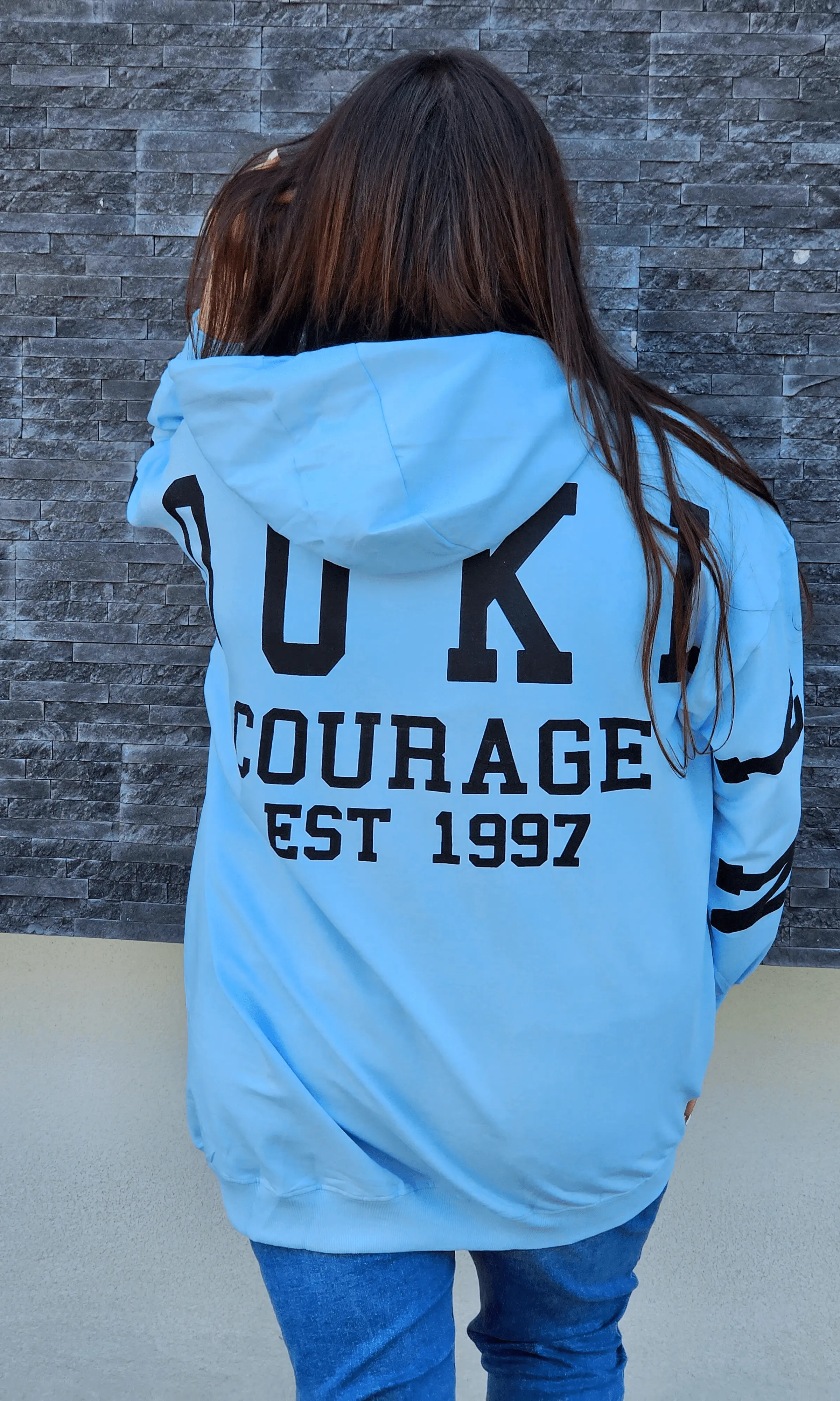 Bluza oversize z nadrukiem Stylowa XL