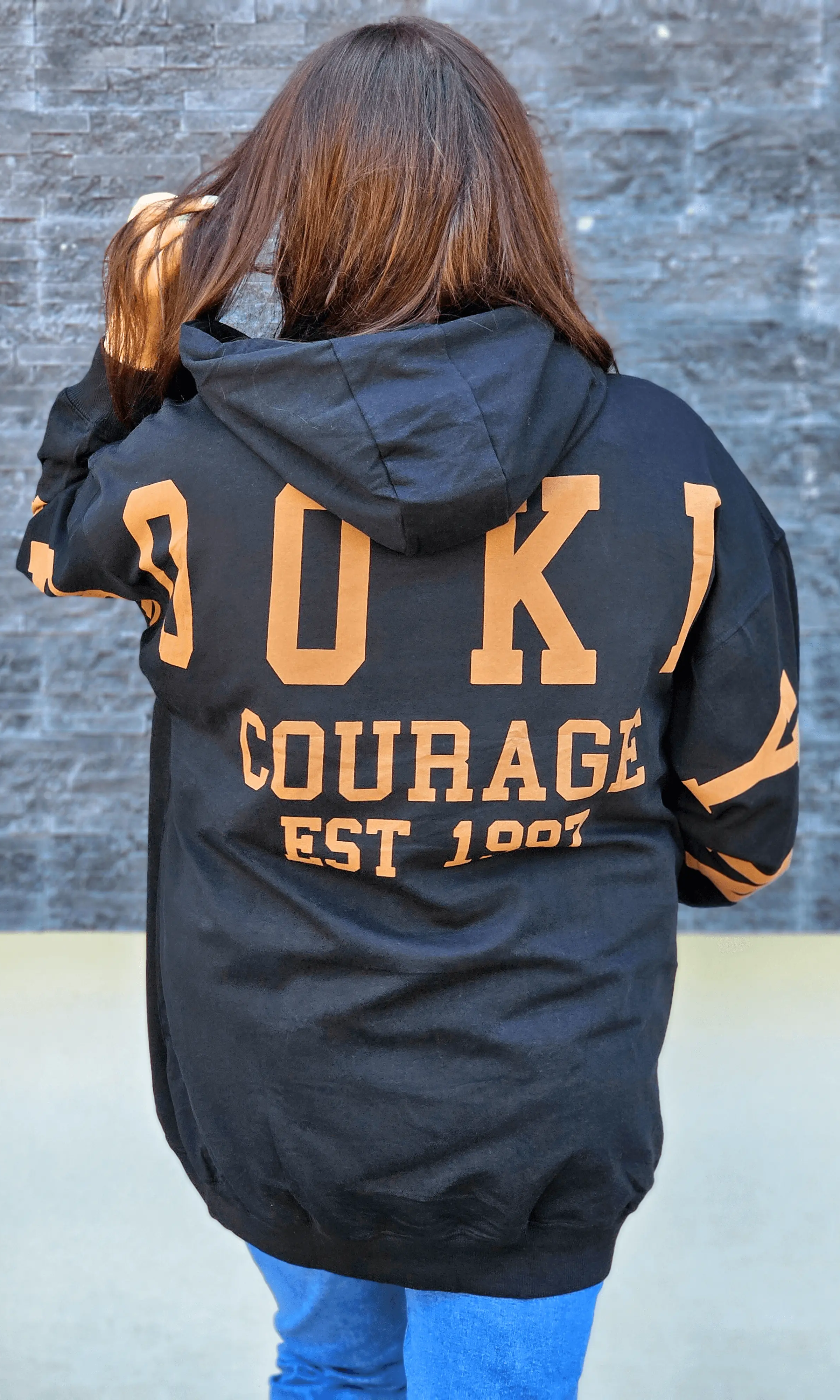 Bluza oversize z nadrukiem Stylowa XL