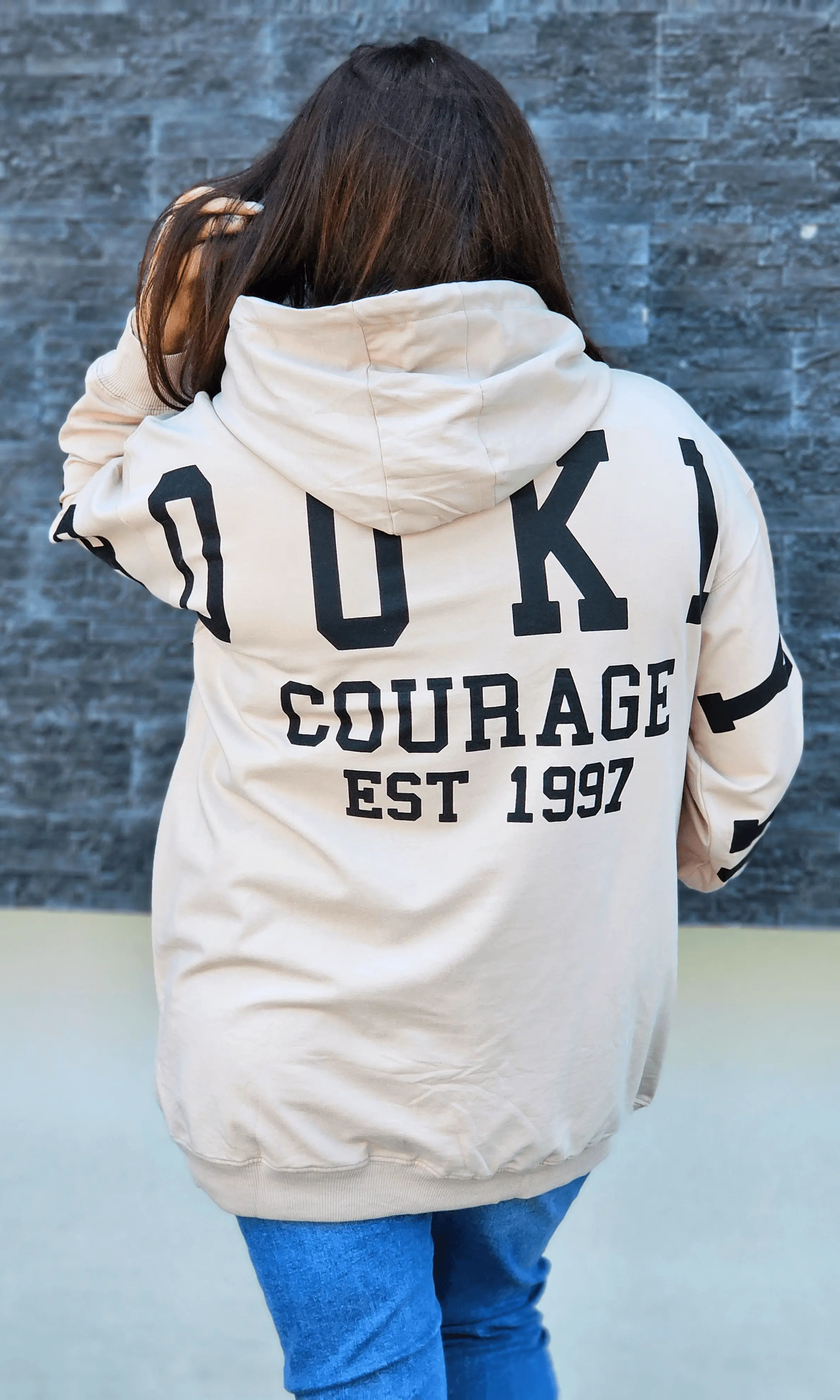 Bluza oversize z nadrukiem Stylowa XL