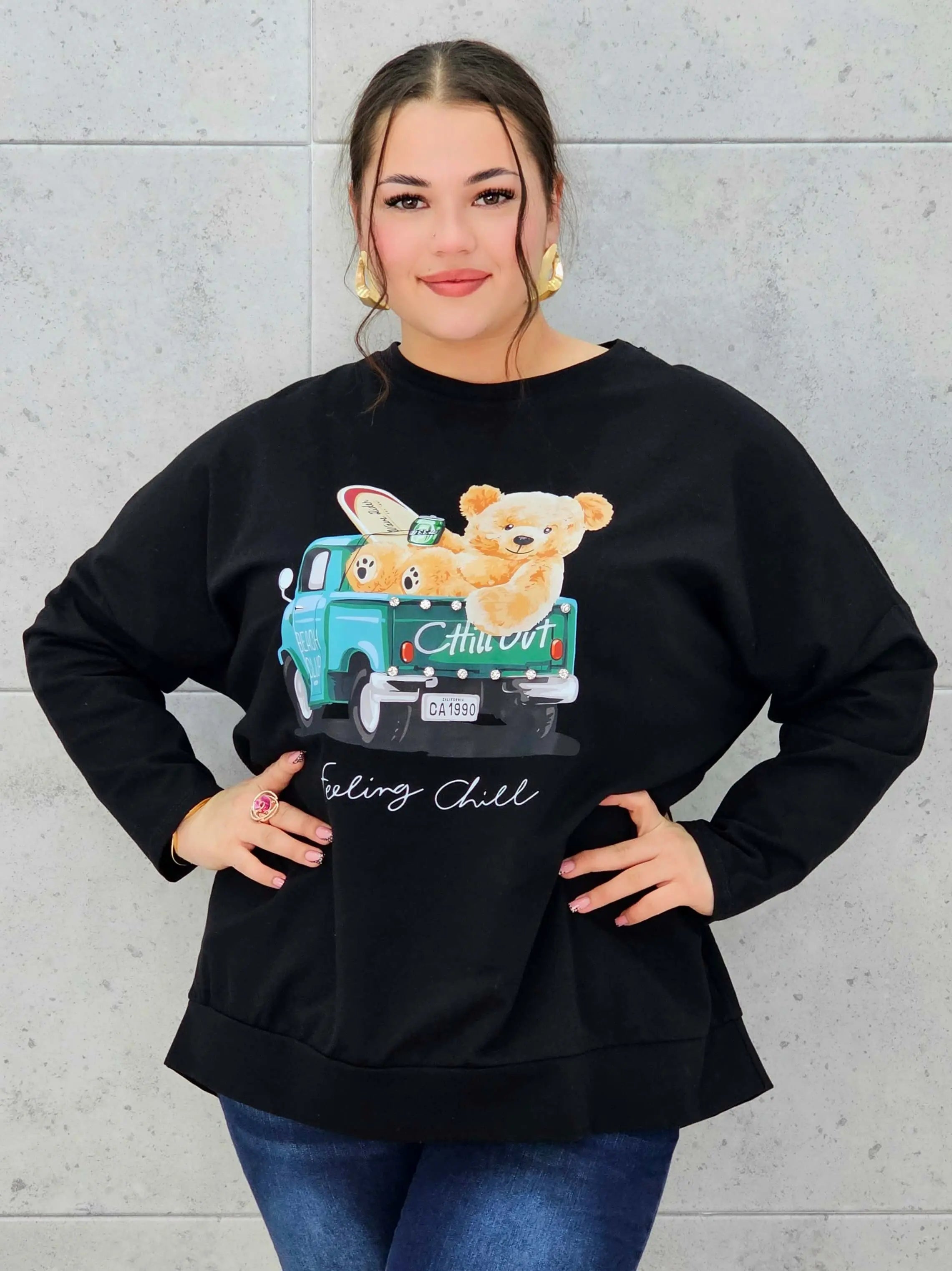 Bluza plus size StylowaXL z misiem – wygoda i styl w kobiecym wydaniu Stylowa XL