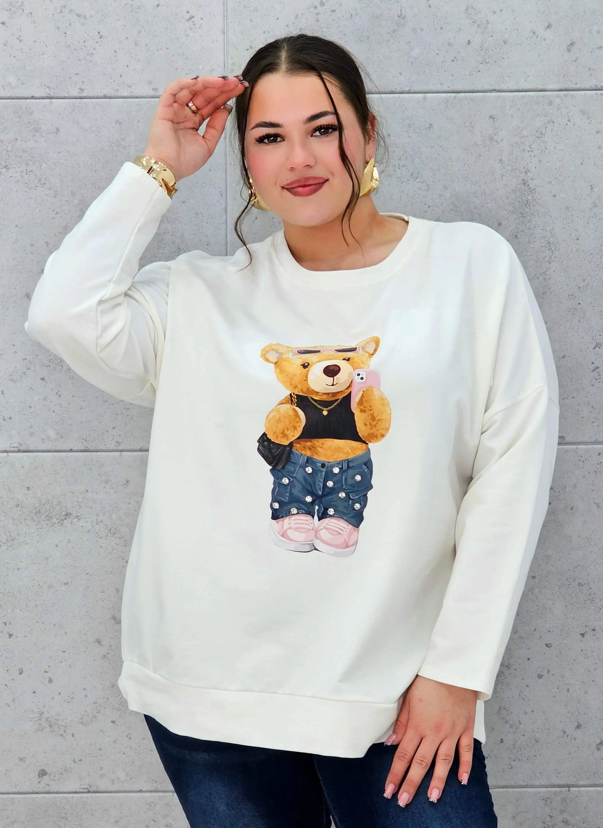 Bluza plus size StylowaXL z misiem – wygoda i styl w kobiecym wydaniu Stylowa XL