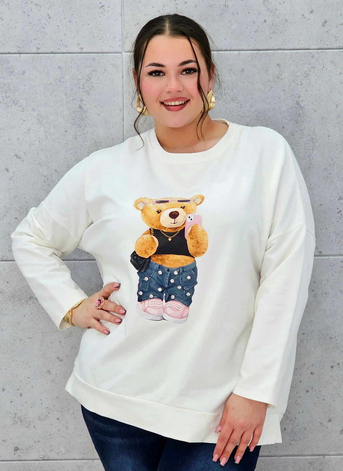 Bluza plus size StylowaXL z misiem – wygoda i styl w kobiecym wydaniu Stylowa XL