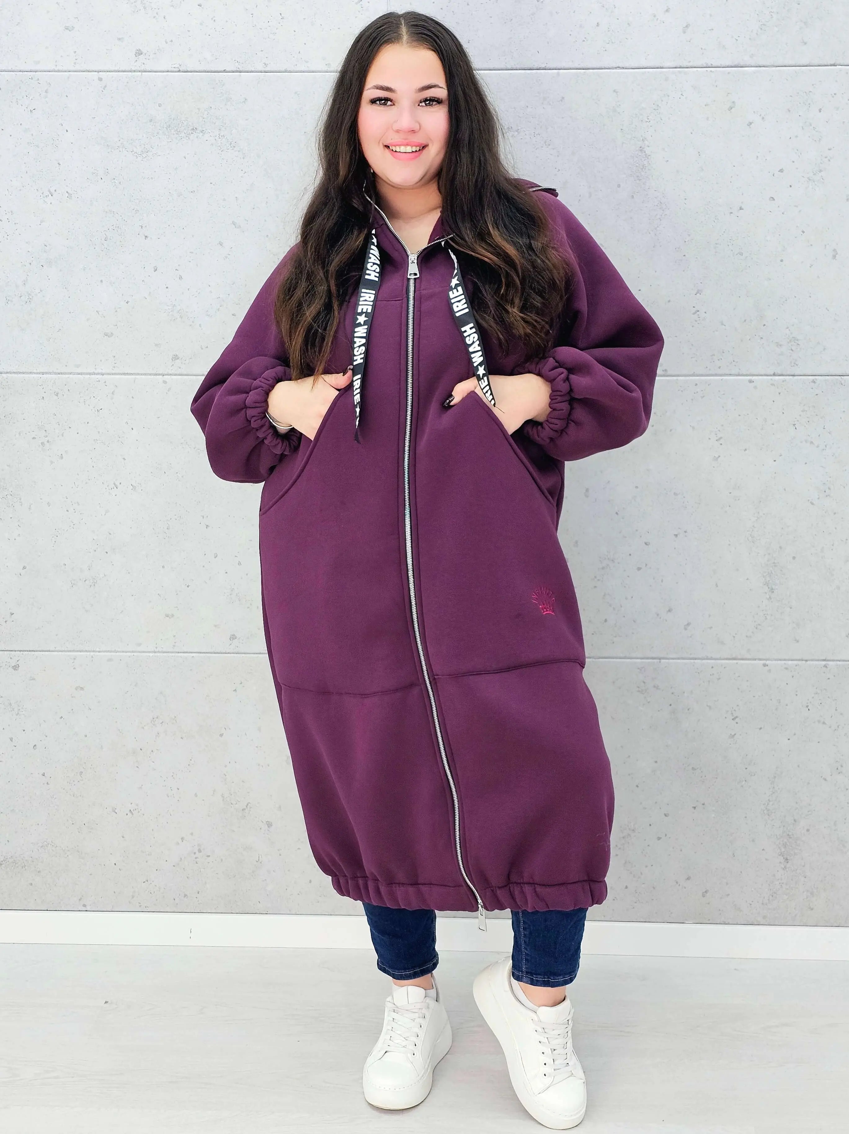 Bluza plus size – modna, oversize’owa bluza z kapturem XXL na chłodniejsze dni Stylowa XL
