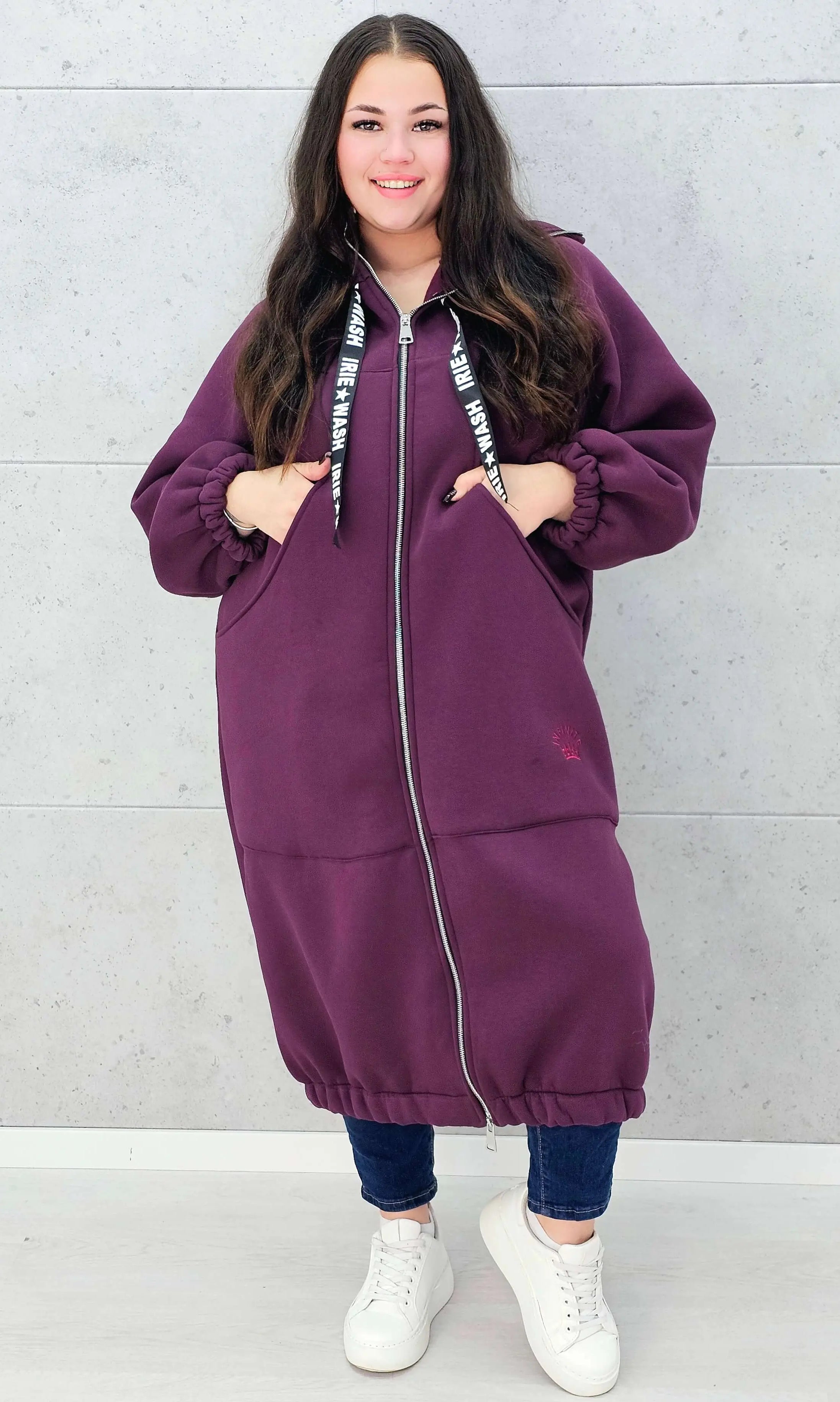 Bluza plus size – modna, oversize’owa bluza z kapturem XXL na chłodniejsze dni Stylowa XL