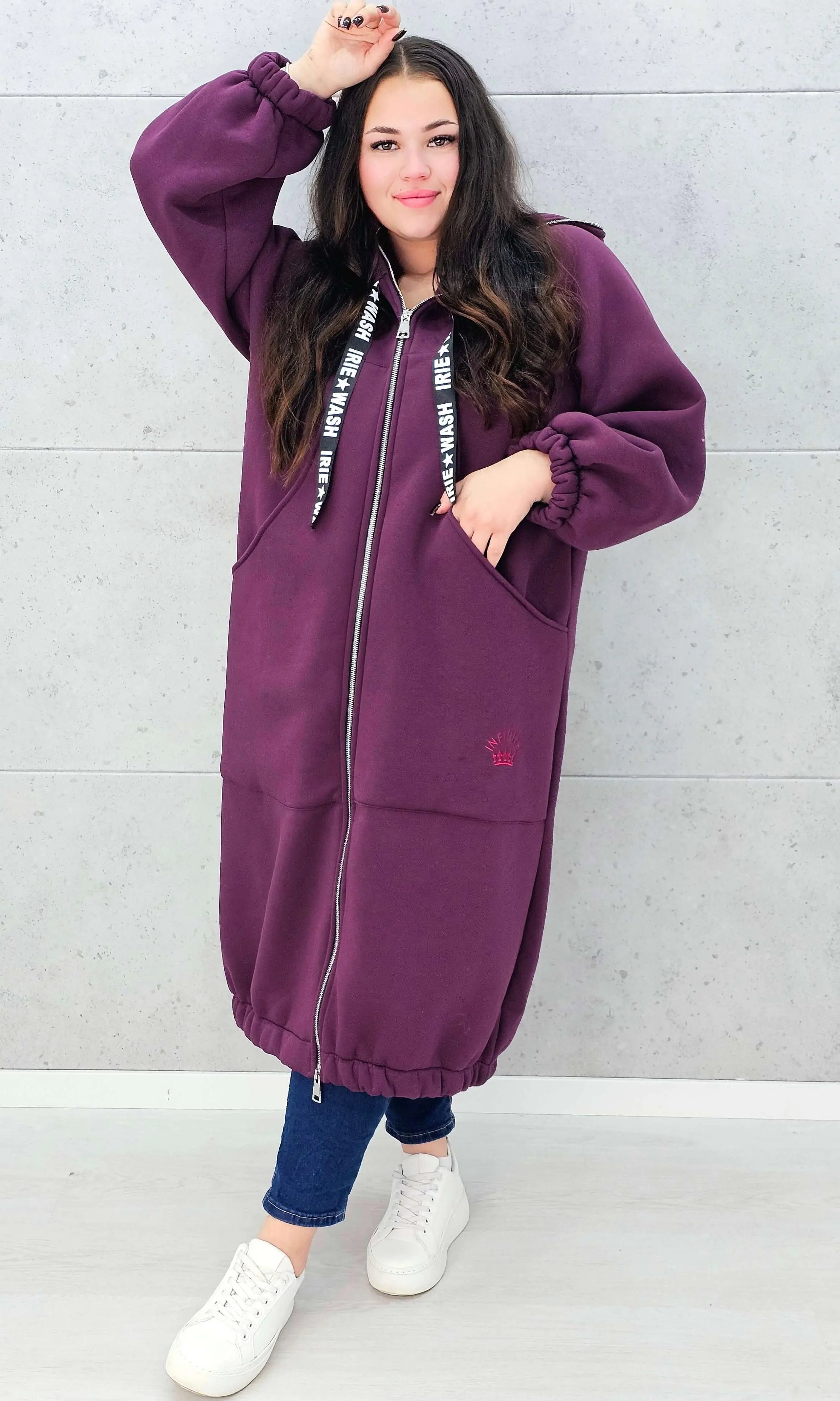 Bluza plus size – modna, oversize’owa bluza z kapturem XXL na chłodniejsze dni Stylowa XL