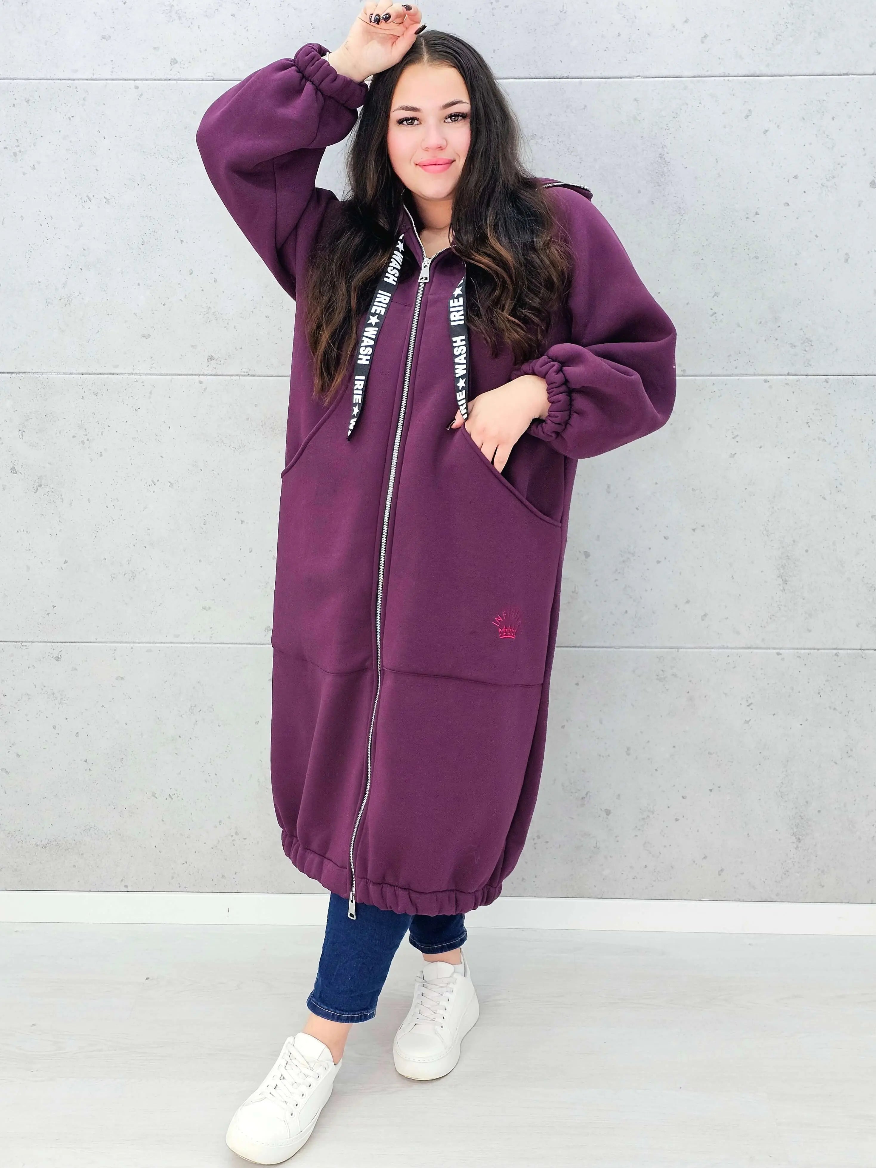 Bluza plus size – modna, oversize’owa bluza z kapturem XXL na chłodniejsze dni Stylowa XL