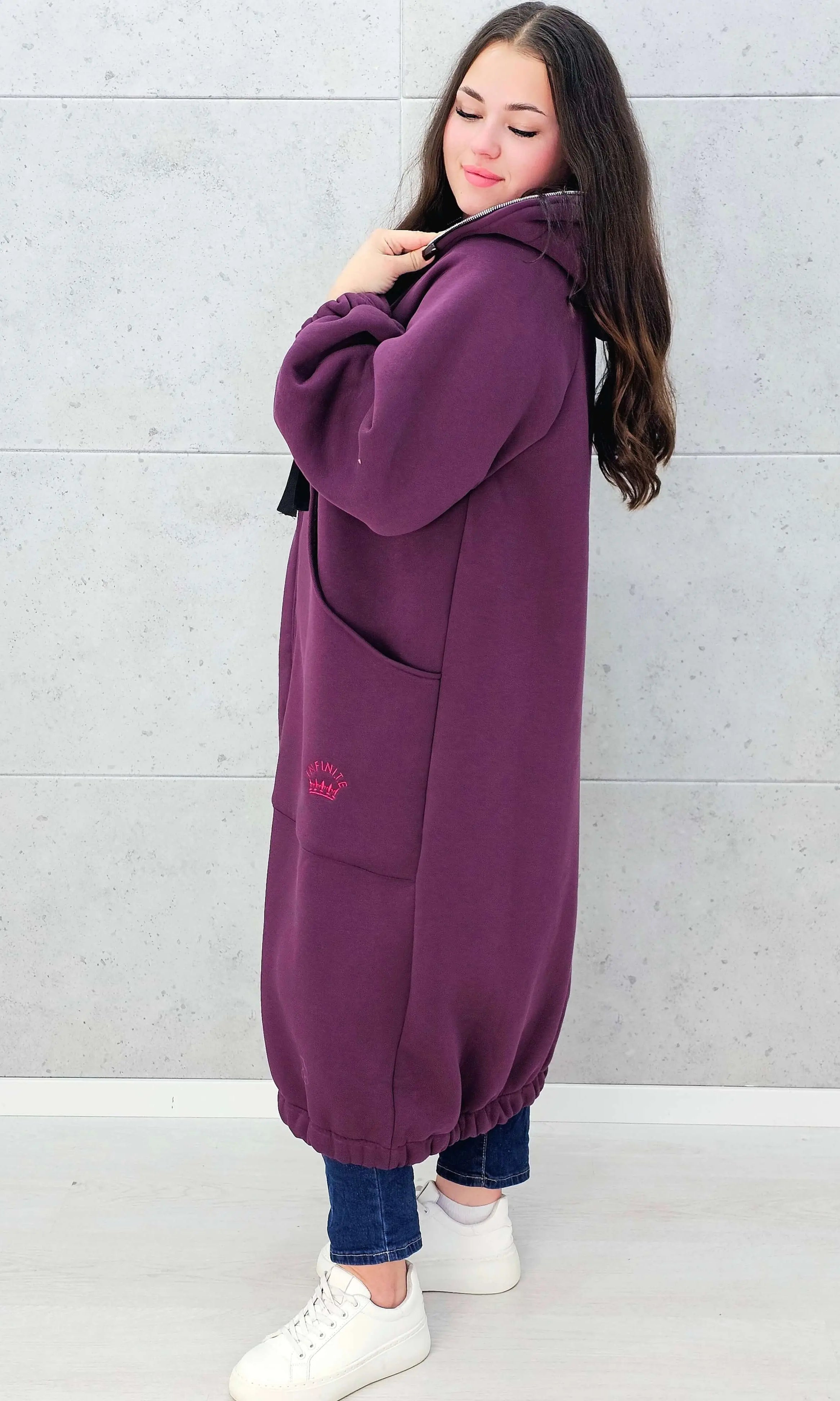 Bluza plus size – modna, oversize’owa bluza z kapturem XXL na chłodniejsze dni Stylowa XL