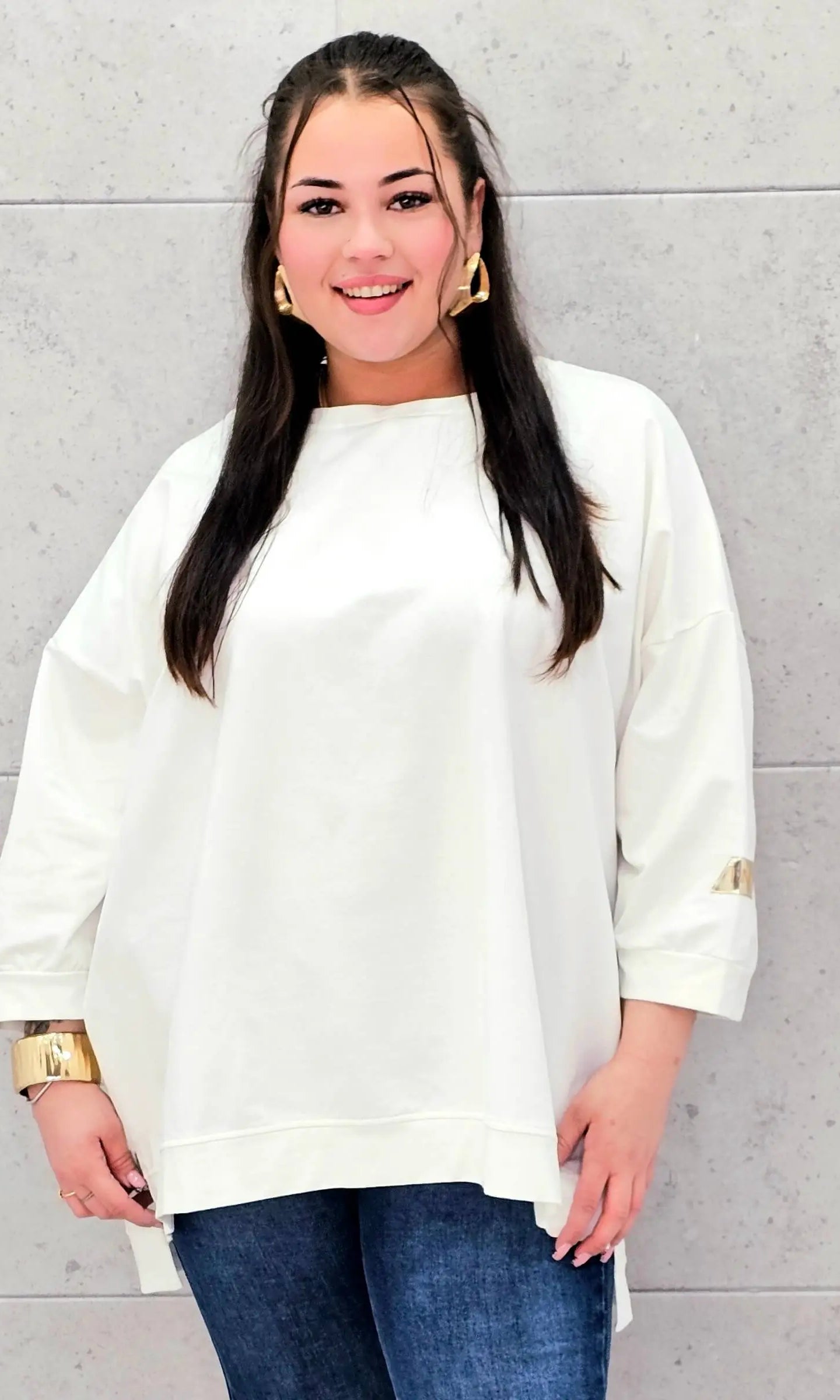 Bluza plus size oversize dla kobiet – wygodna bluza XXL idealna na każdy dzień Stylowa XL