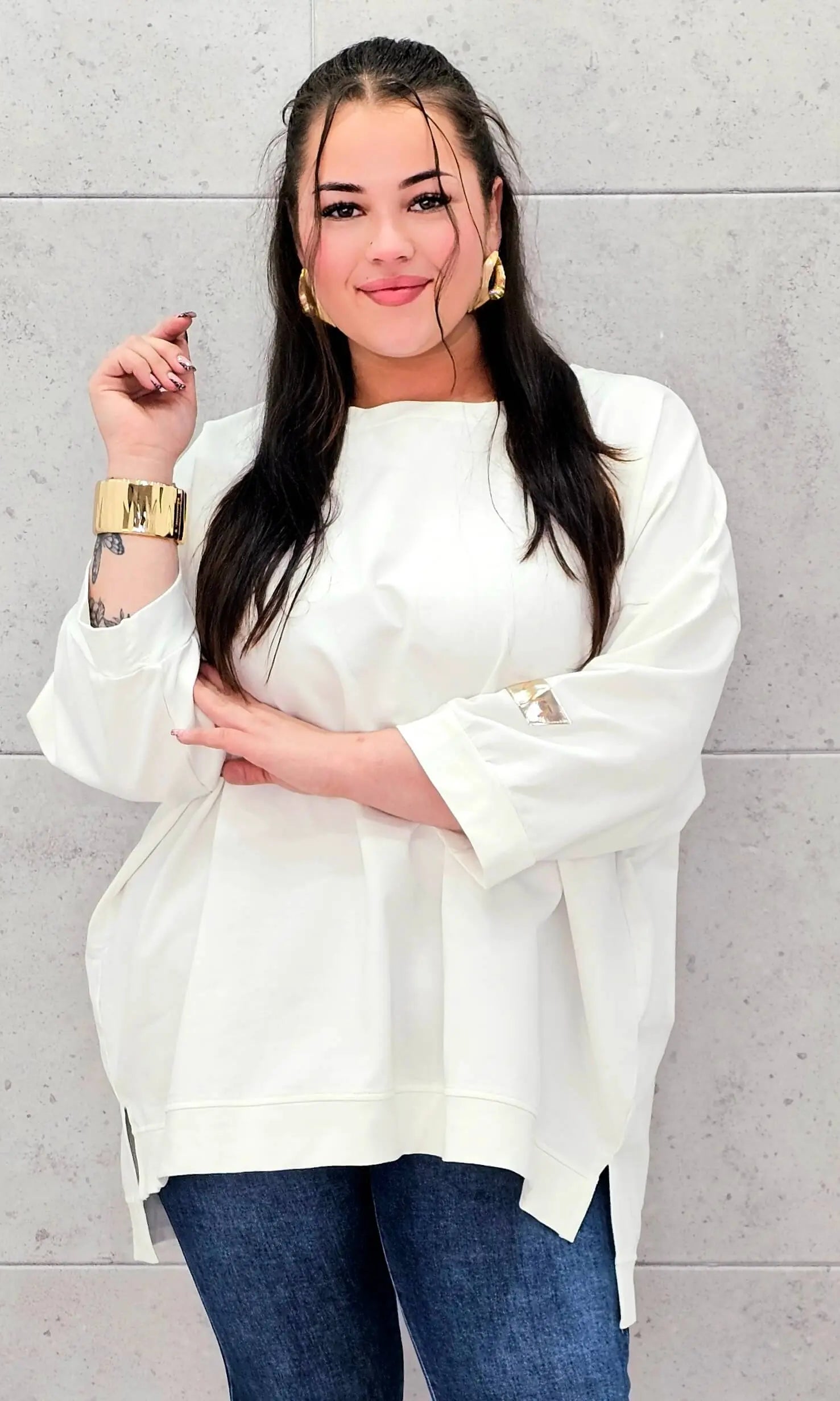 Bluza plus size oversize dla kobiet – wygodna bluza XXL idealna na każdy dzień Stylowa XL