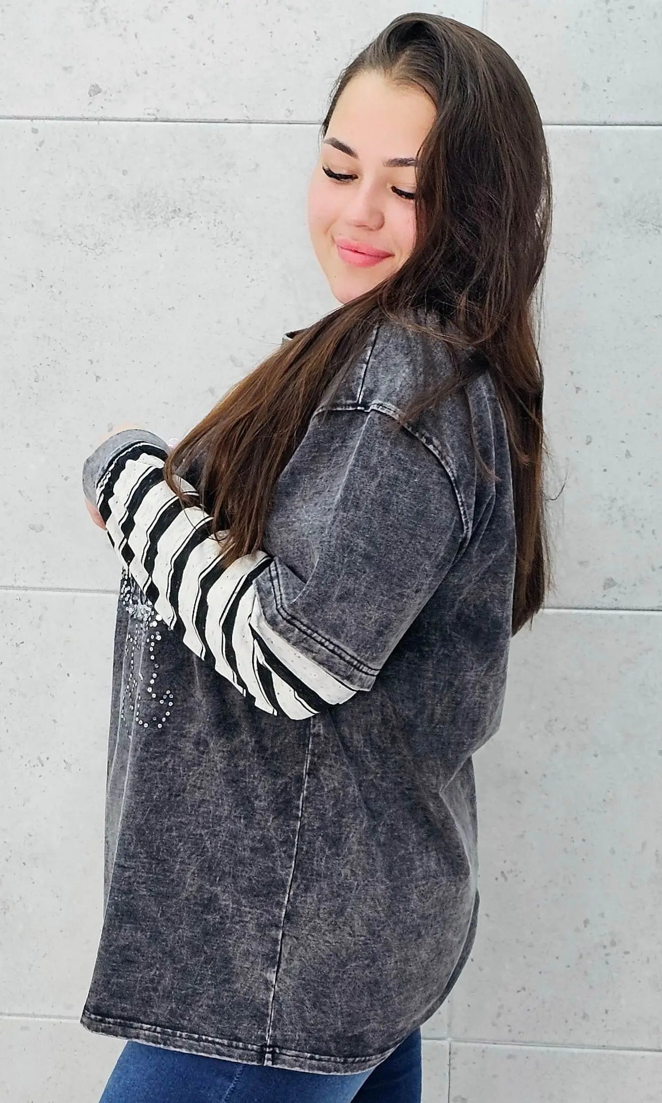 Bluza plus size w casualowym stylu – modna odzież XXL dla kobiet Stylowa XL