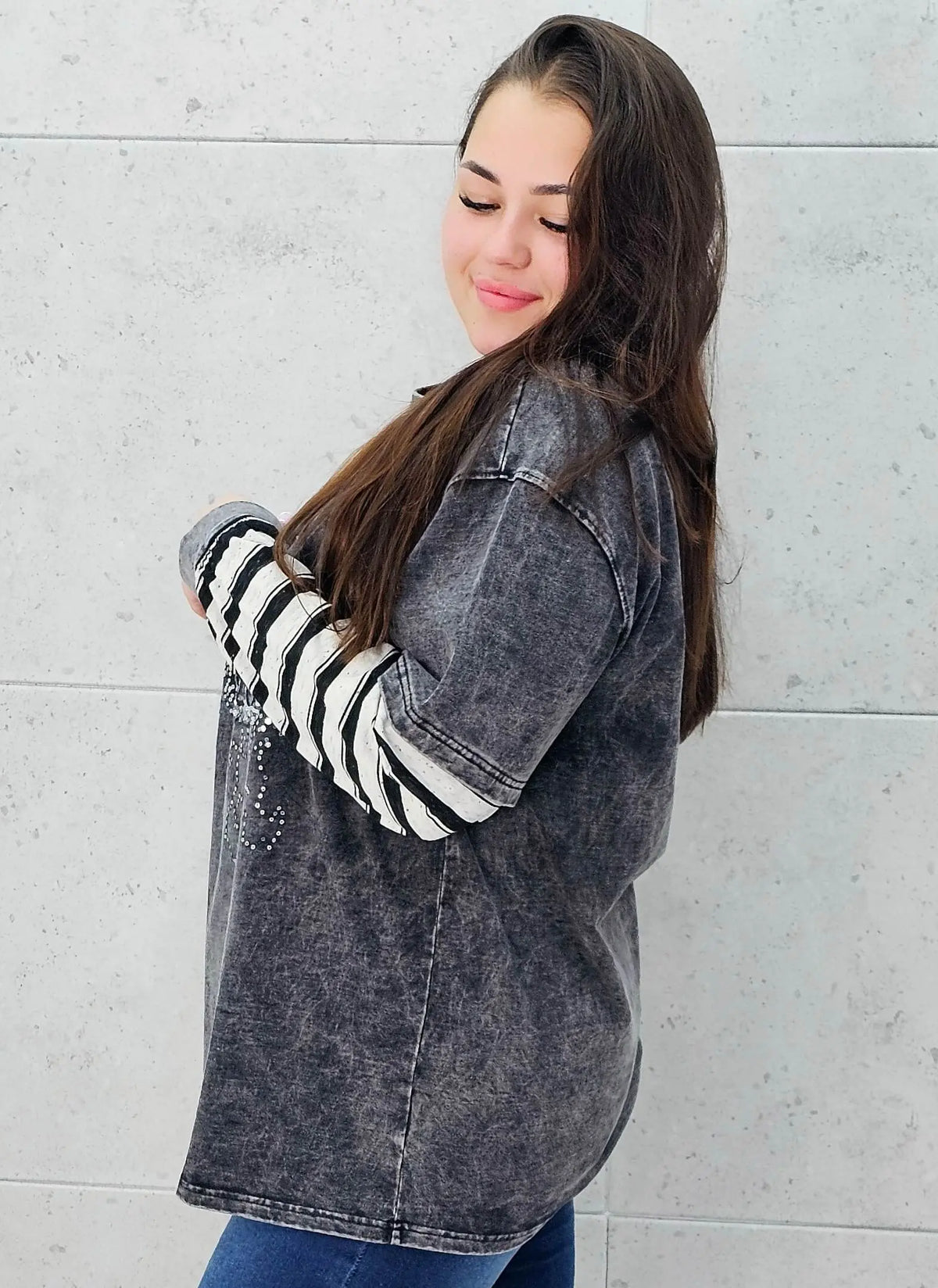 Bluza plus size w casualowym stylu – modna odzież XXL dla kobiet Stylowa XL
