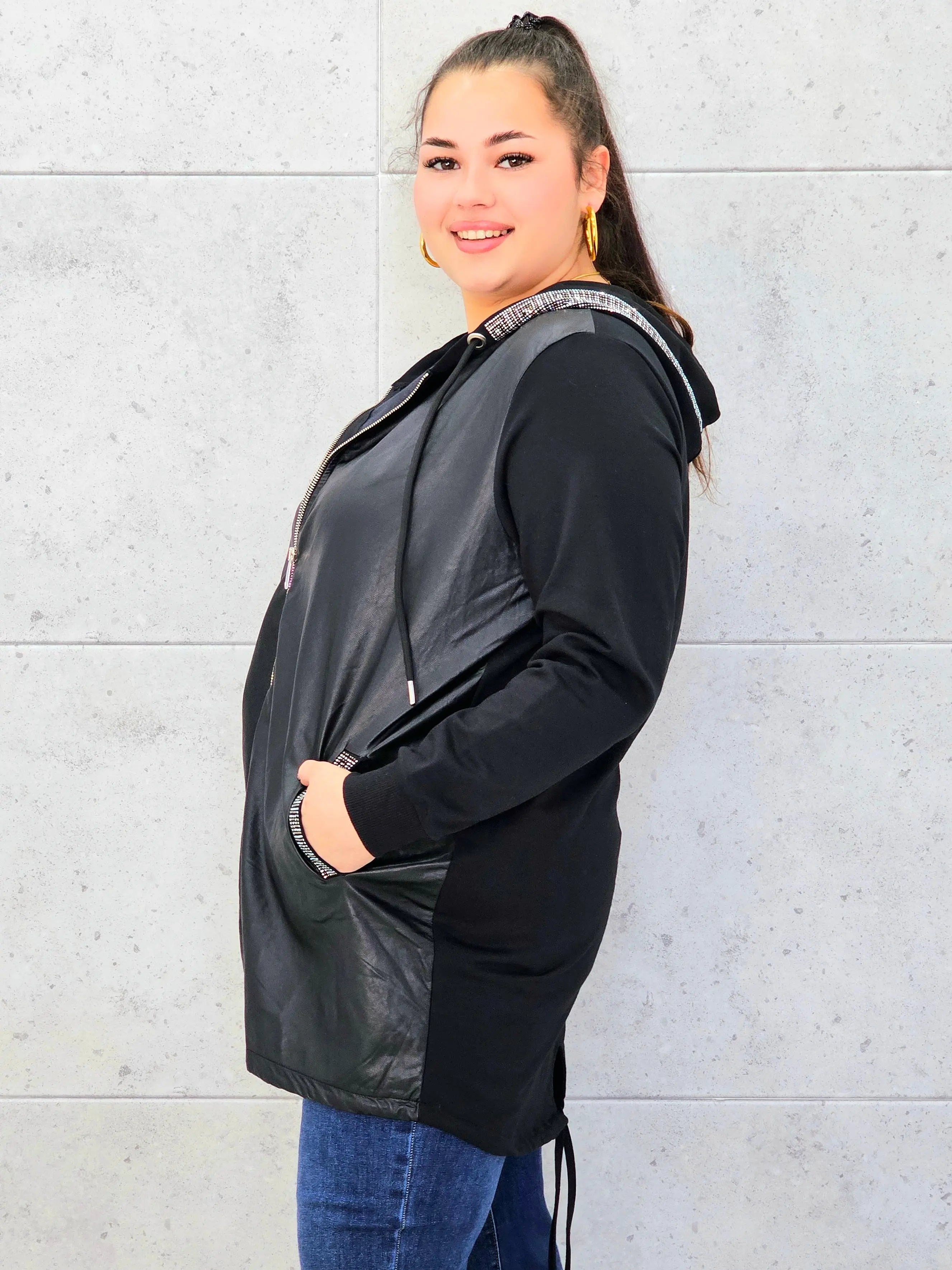 Bluza plus size z ekoskóry — modna, wygodna i stylowa Stylowa XL