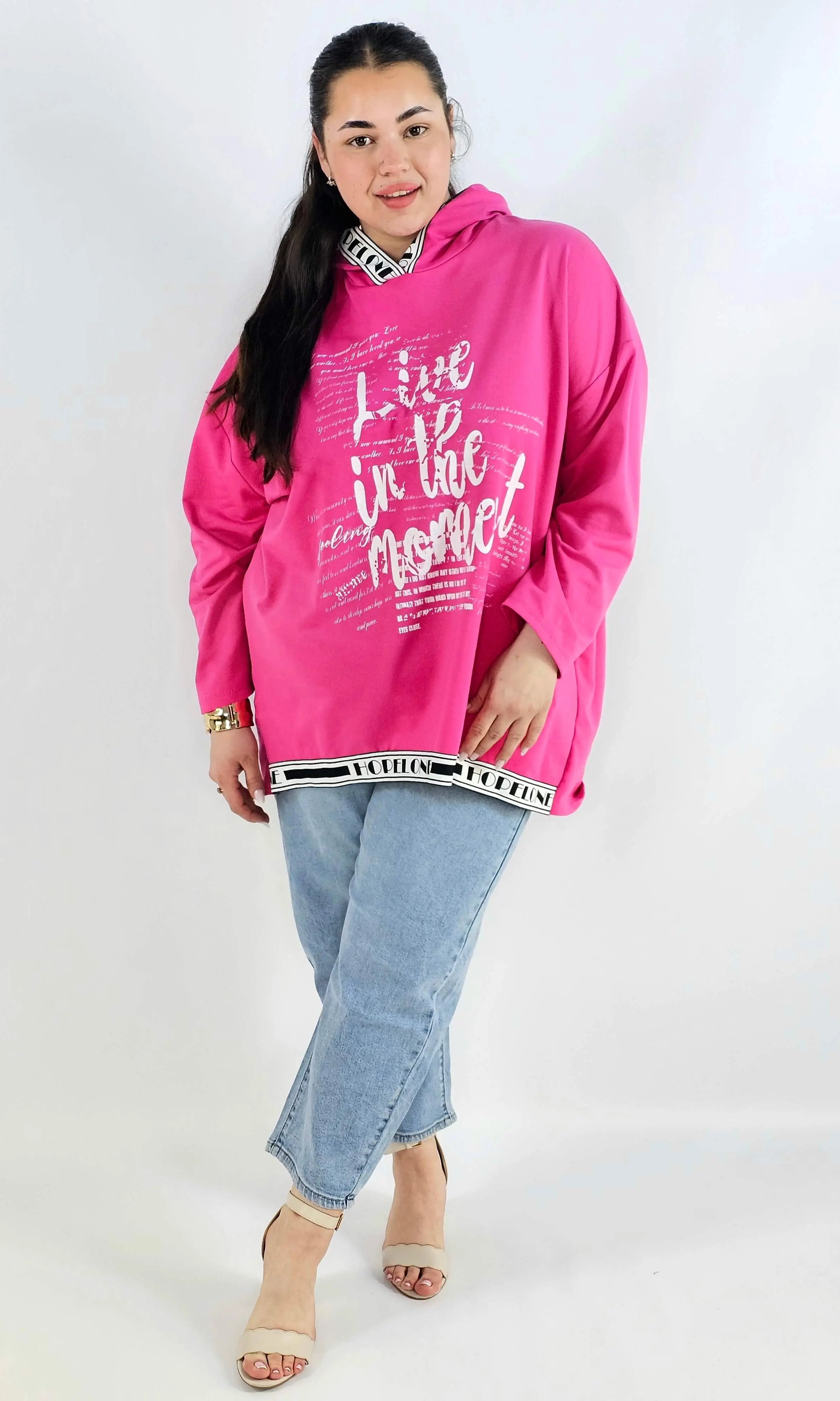 Bluza plus size z kapturem bawełniana – damska bluza XXL Stylowa XL