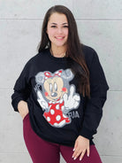 Bluza plus size z nadrukiem Minnie – modna i wygodna bluza XXL Stylowa XL