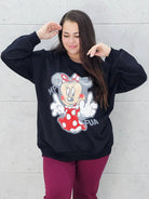 Bluza plus size z nadrukiem Minnie – modna i wygodna bluza XXL Stylowa XL
