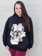 Bluza plus size z nadrukiem Minnie – modny oversize Stylowa XL