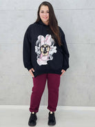Bluza plus size z nadrukiem Minnie – modny oversize Stylowa XL