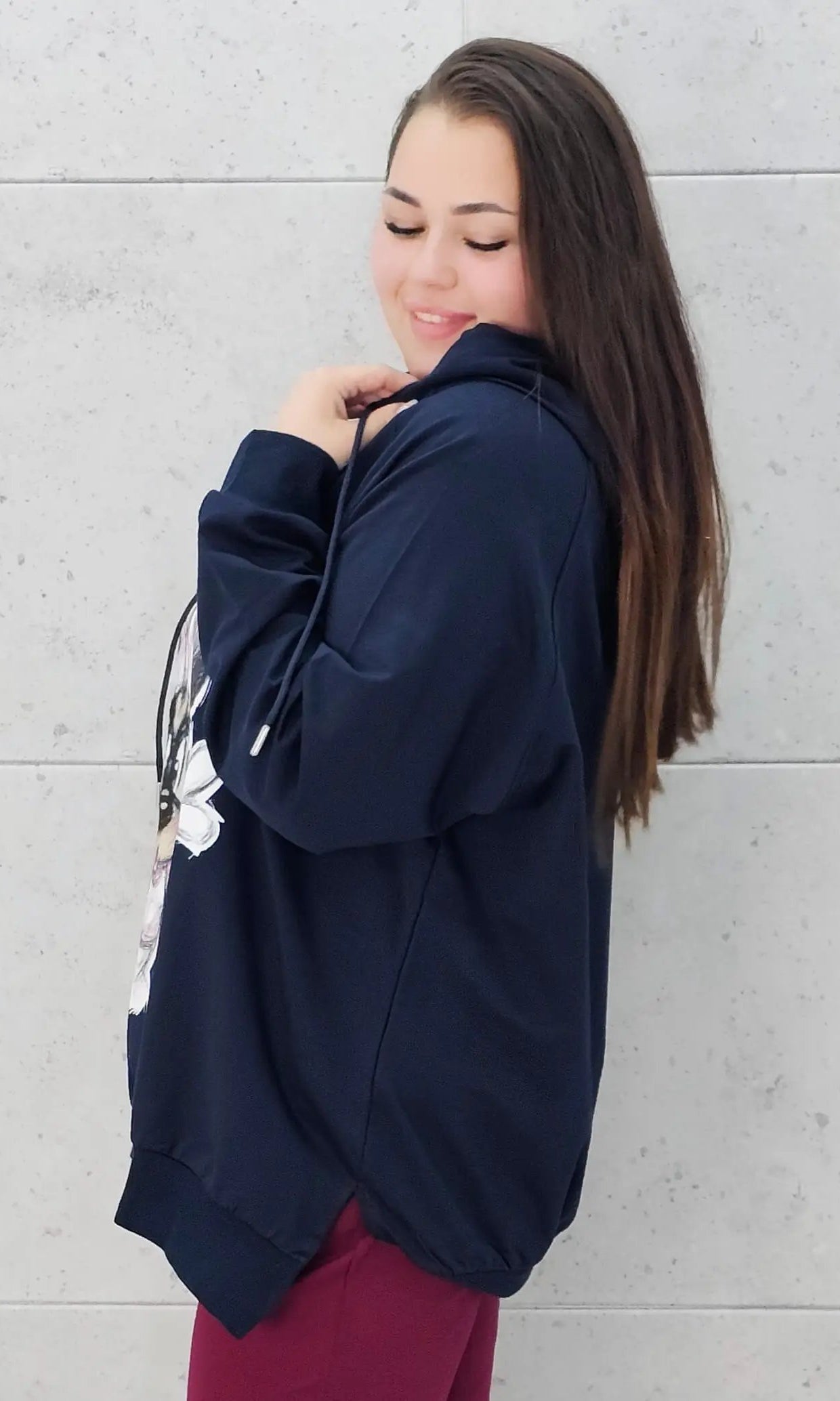 Bluza plus size z nadrukiem Minnie – modny oversize Stylowa XL