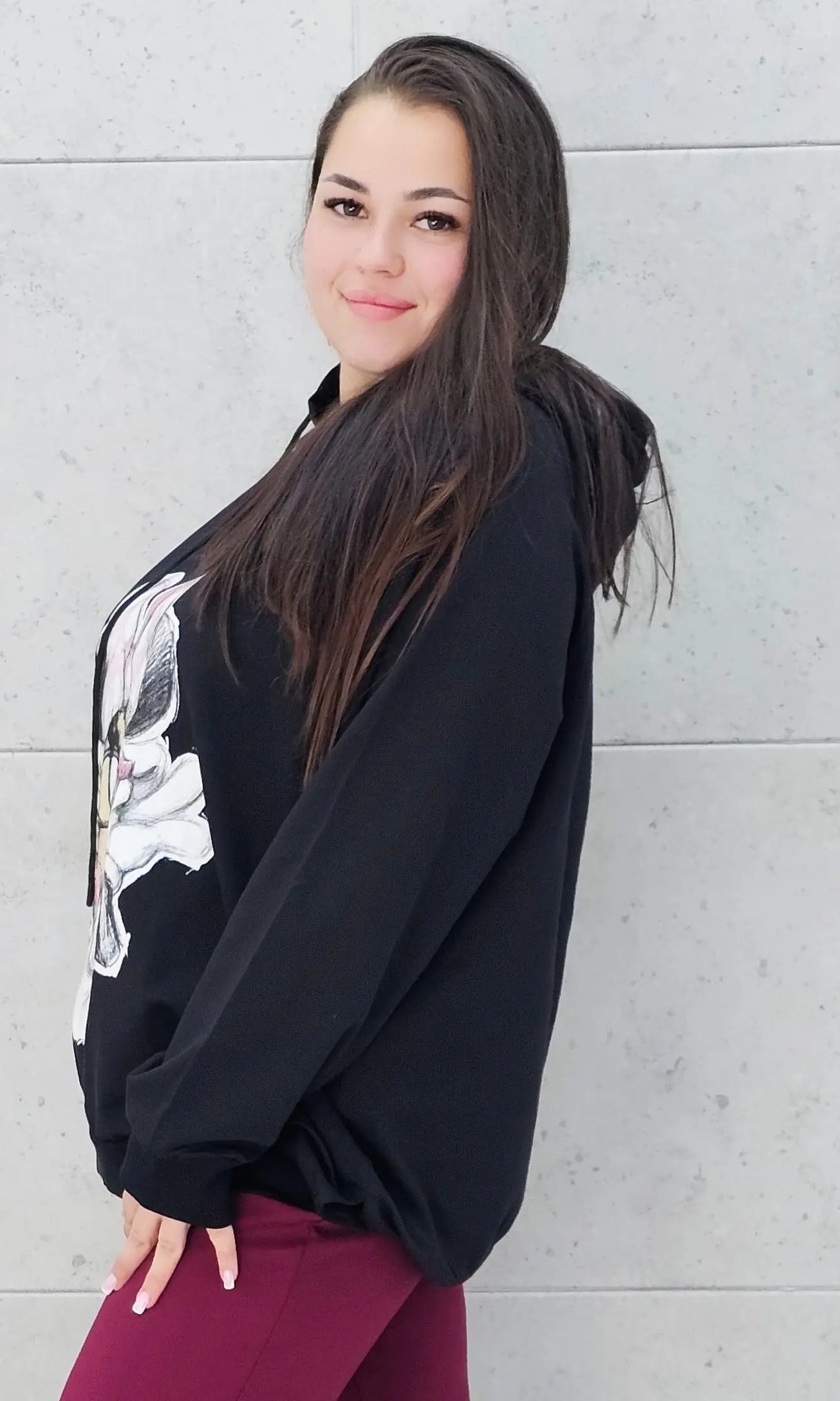 Bluza plus size z nadrukiem Minnie – modny oversize Stylowa XL