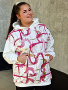 Bluza z abstrakcyjnym printem Stylowa XL