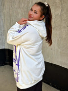 Bluza z abstrakcyjnym printem Stylowa XL